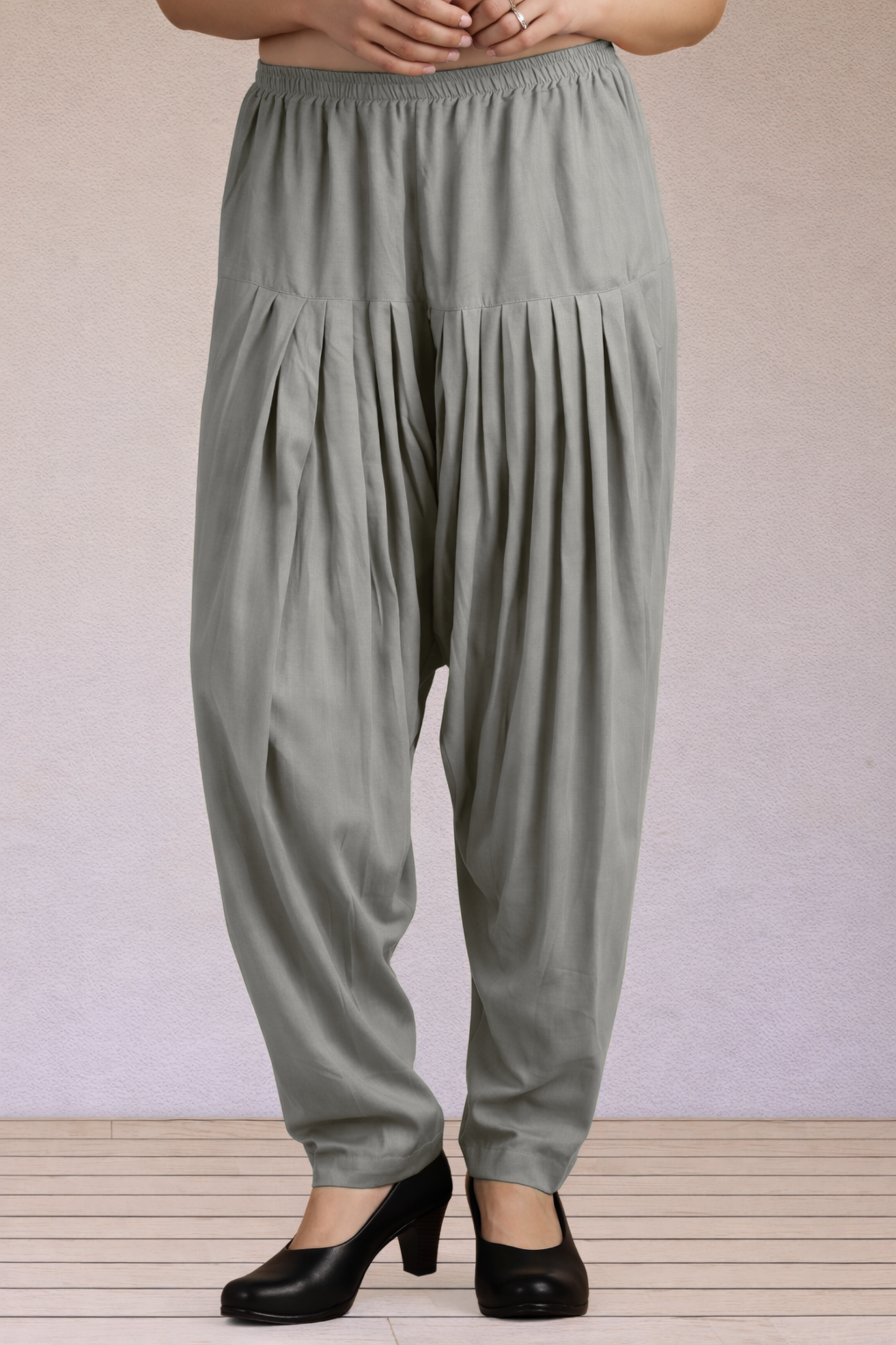 Dusty Grey Easy Fit Rayon Salwar