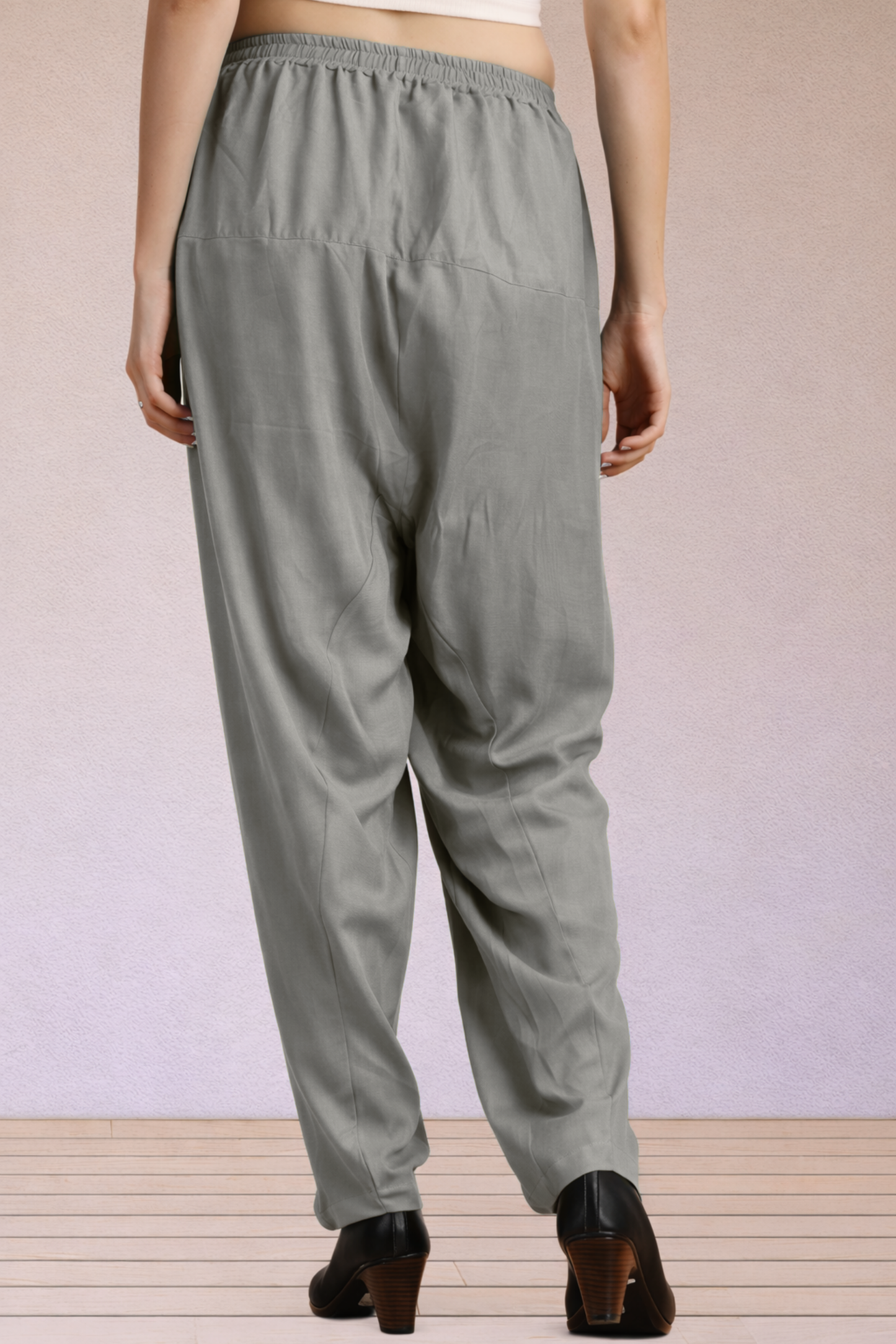 Dusty Grey Easy Fit Rayon Salwar