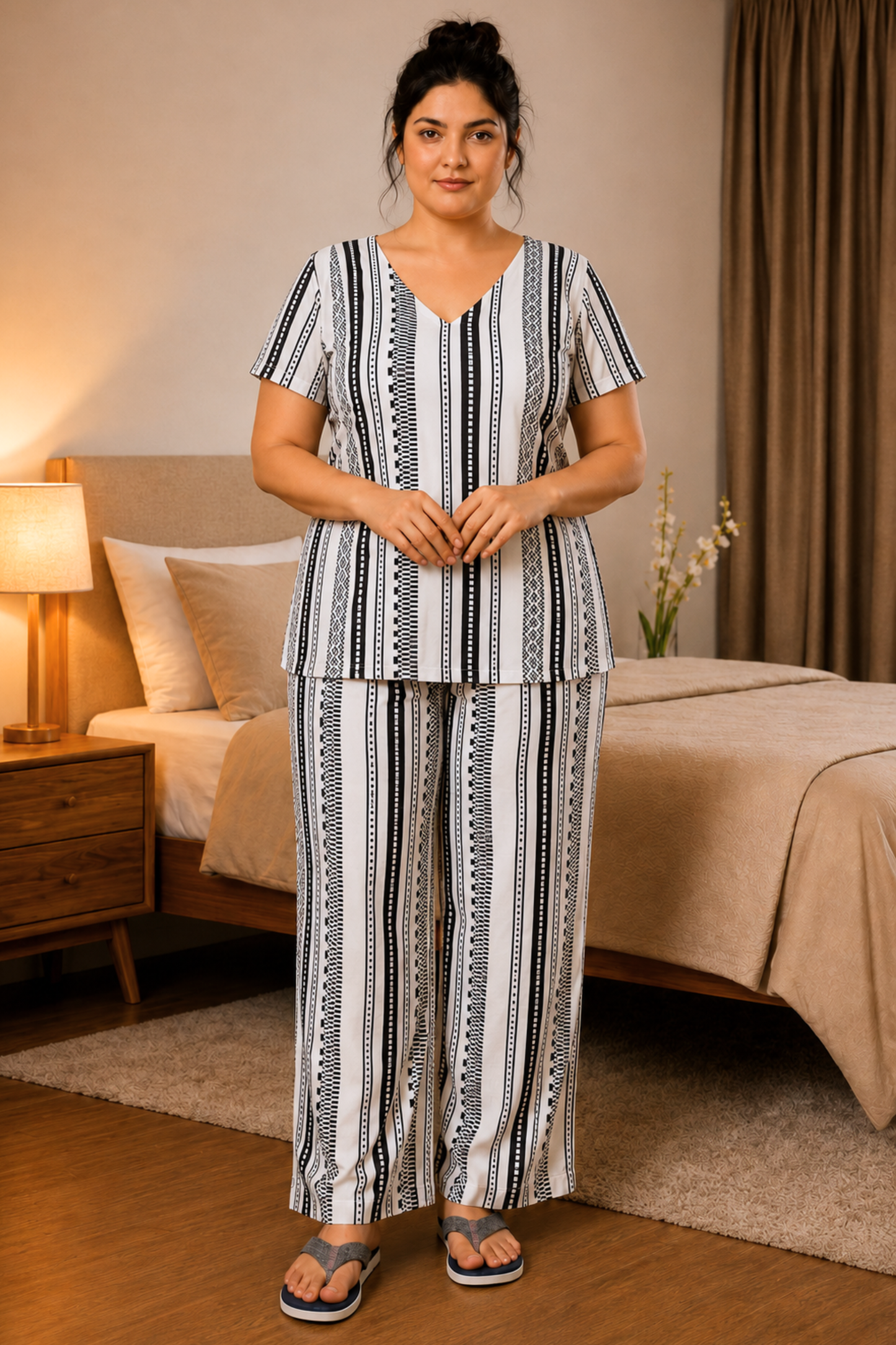 Easy Unwind Striped Night Suit