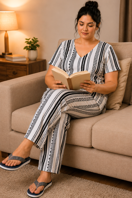 Easy Unwind Striped Night Suit