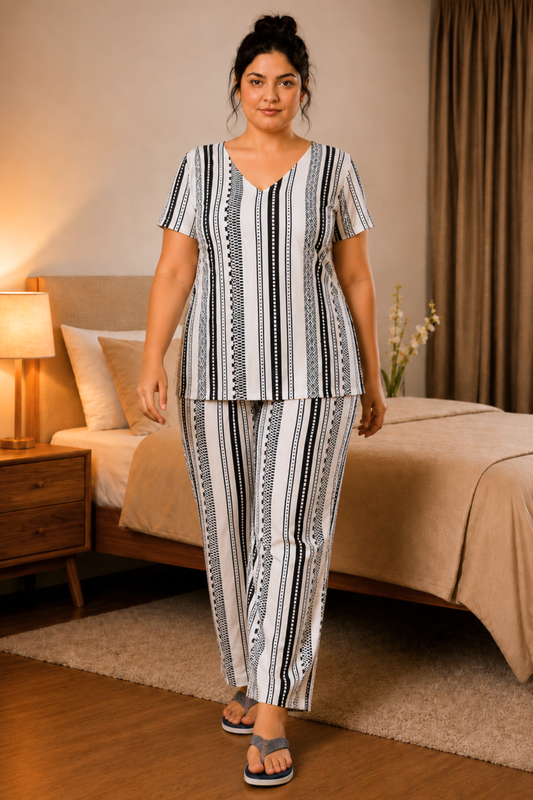 Easy Unwind Striped Night Suit