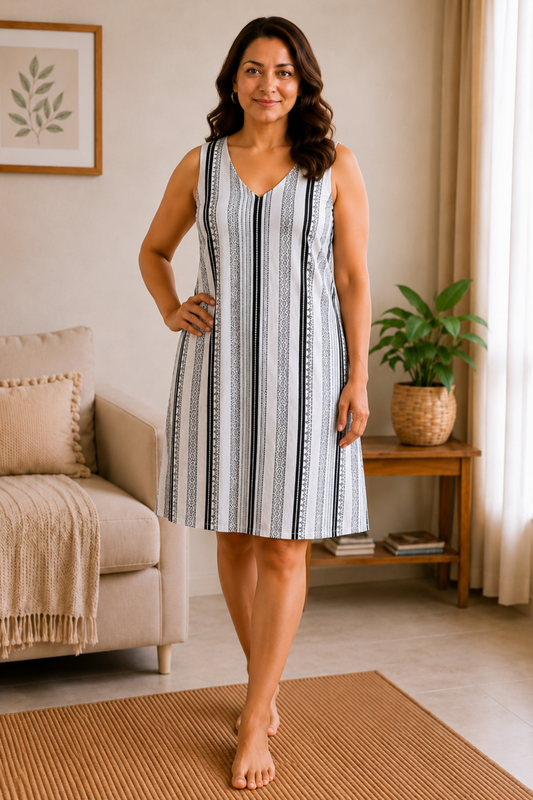 Easy Unwind Striped Short Nighty