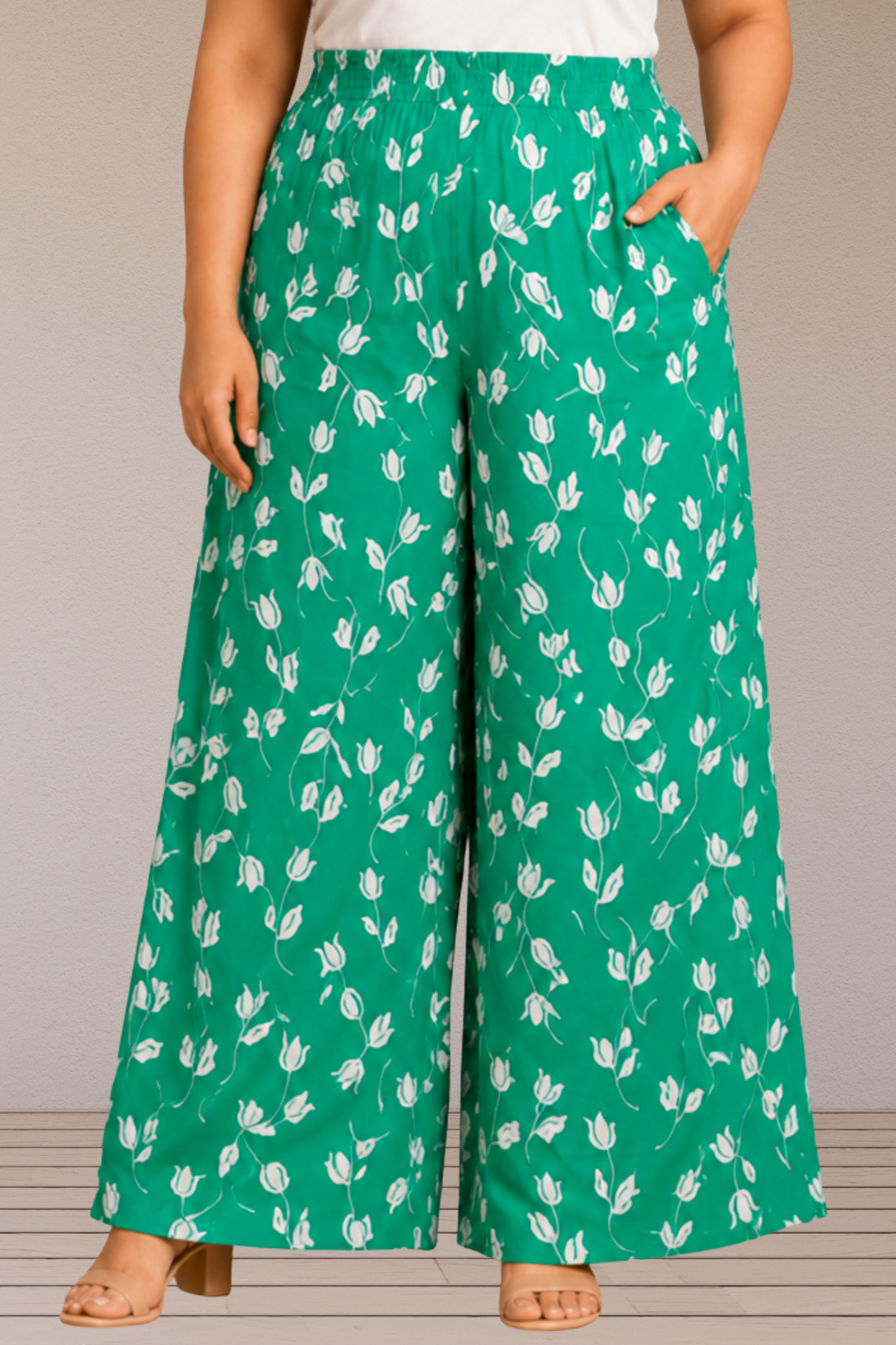 Emerald Ease Rayon Lounge Pants