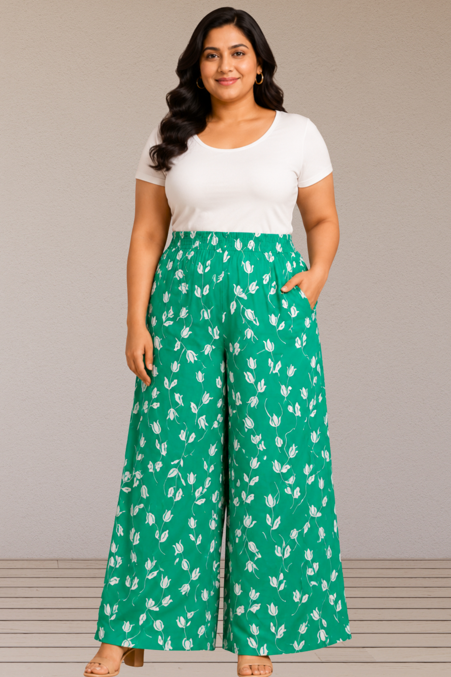 Emerald Ease Rayon Lounge Pants