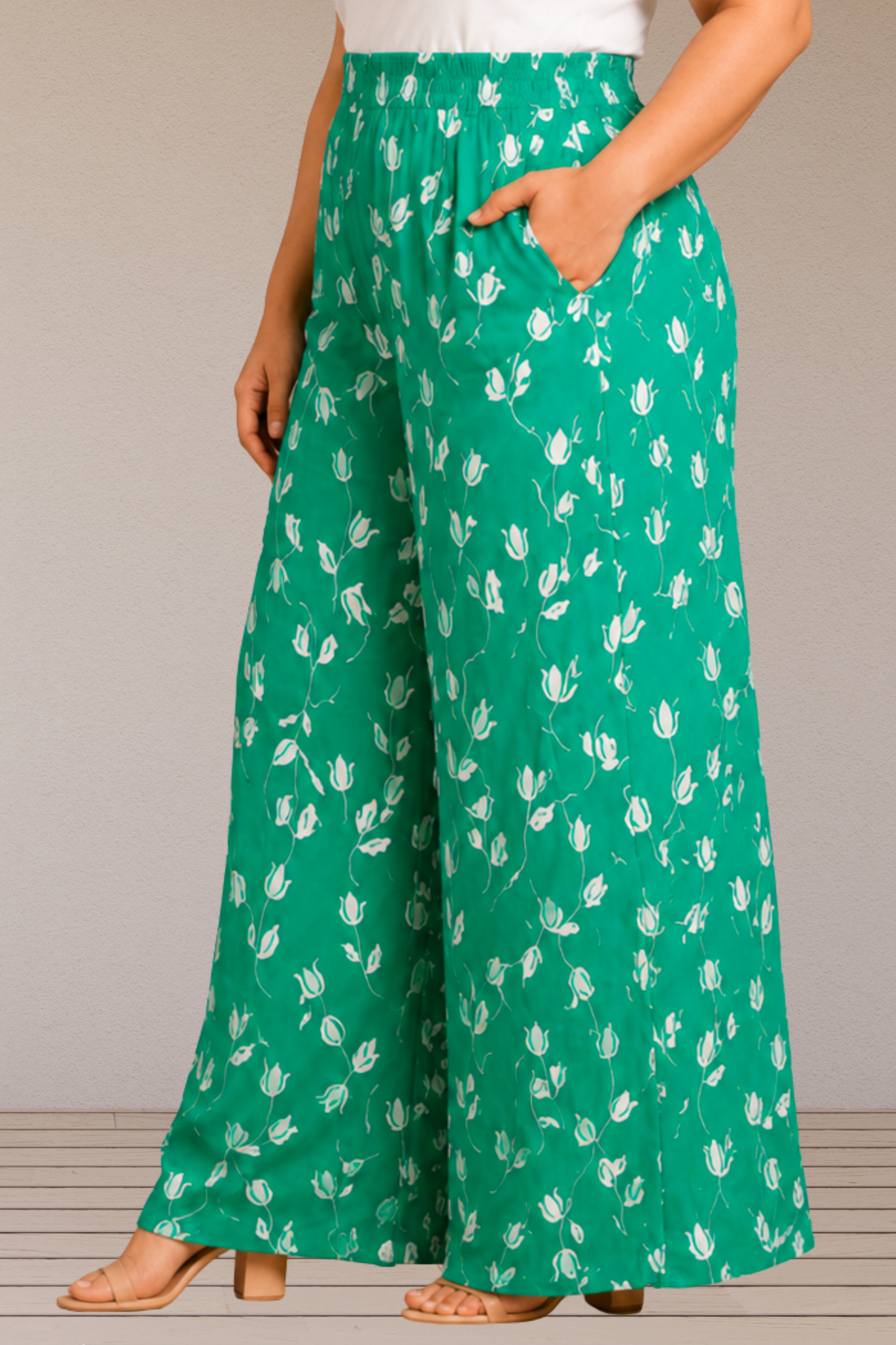 Emerald Ease Rayon Lounge Pants