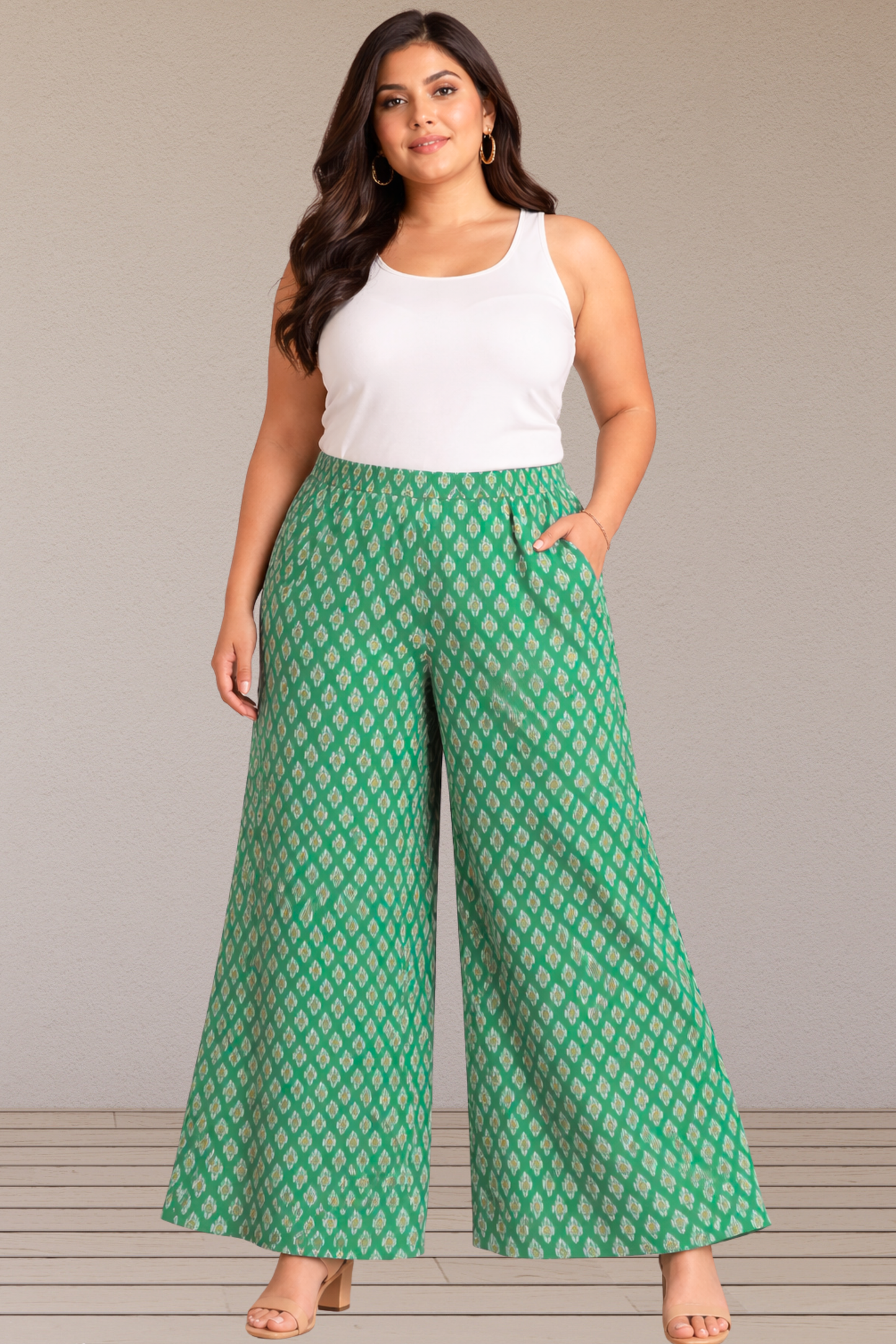 Emerald Ikat Summer Lounge Pants