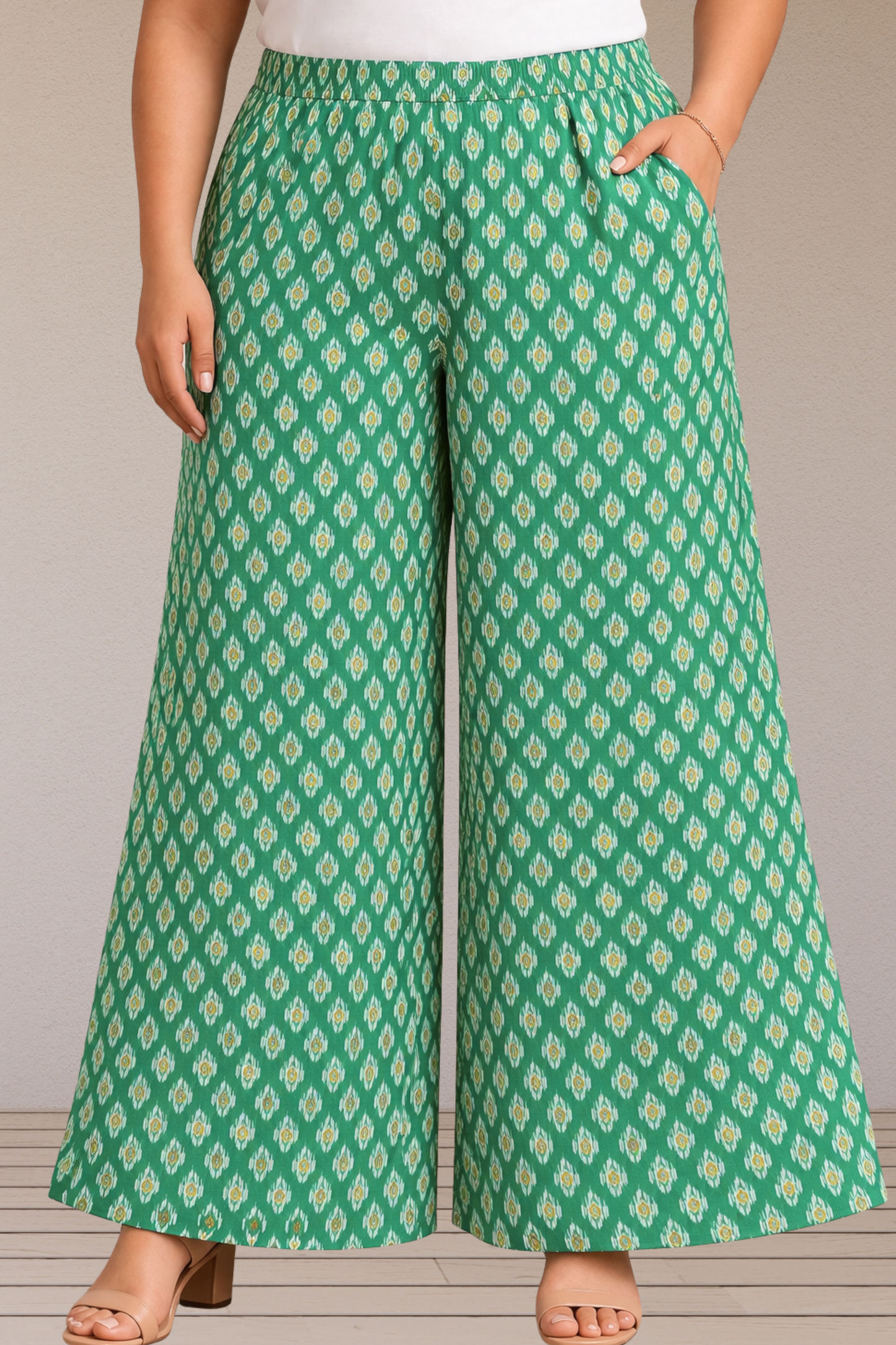 Emerald Ikat Summer Lounge Pants