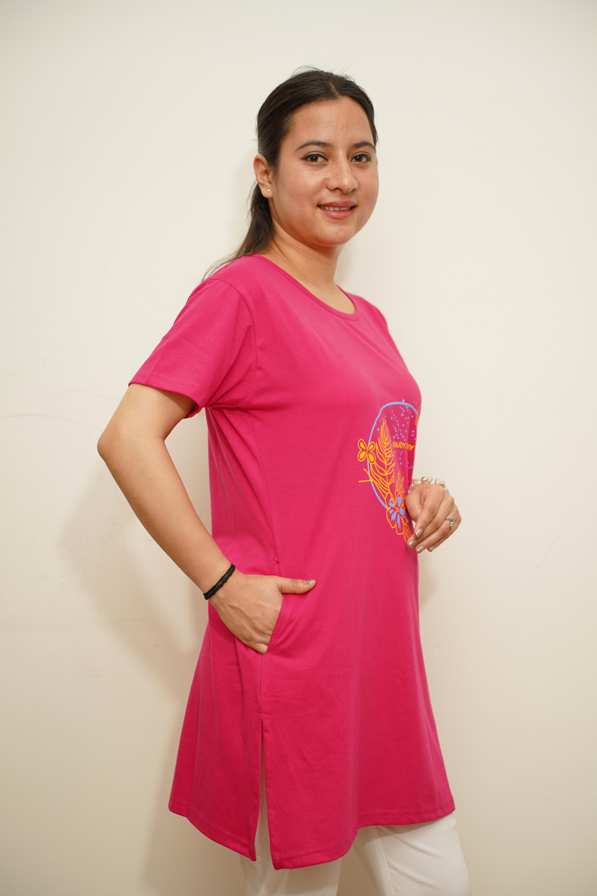 Enjoy Moments Women Cotton T-Shirt