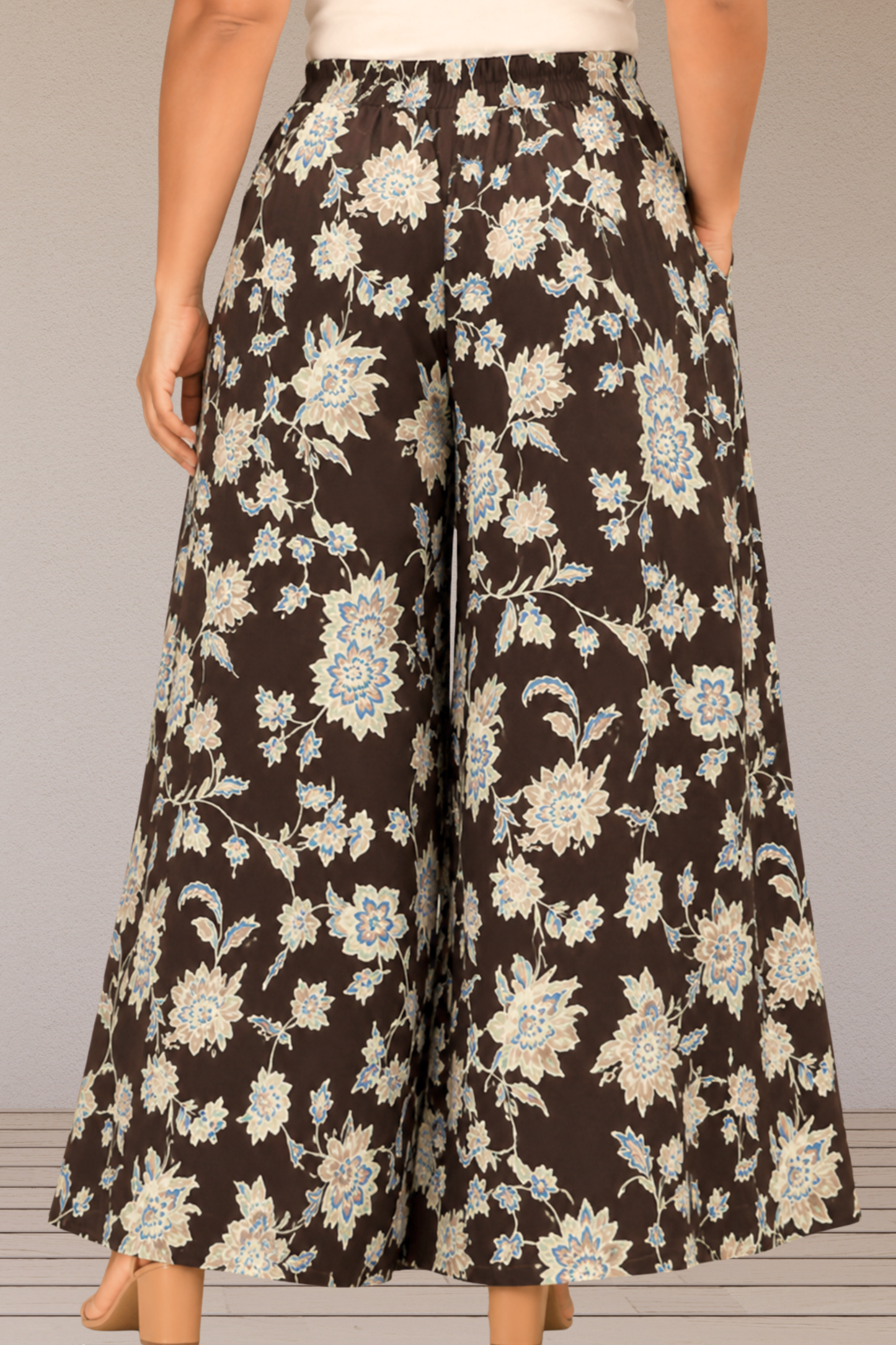 Espresso Floral Rayon Lounge Pants