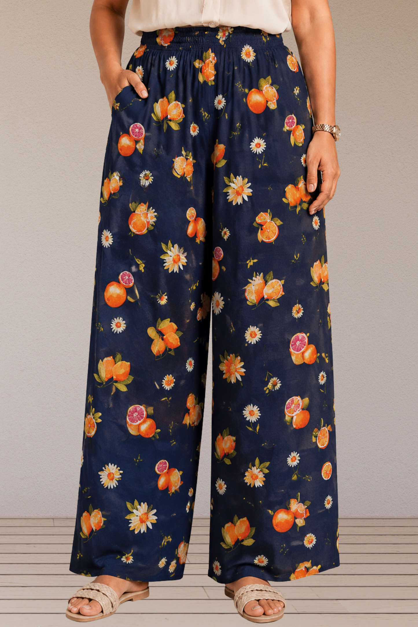 Evening Citrus Rayon Lounge Pants