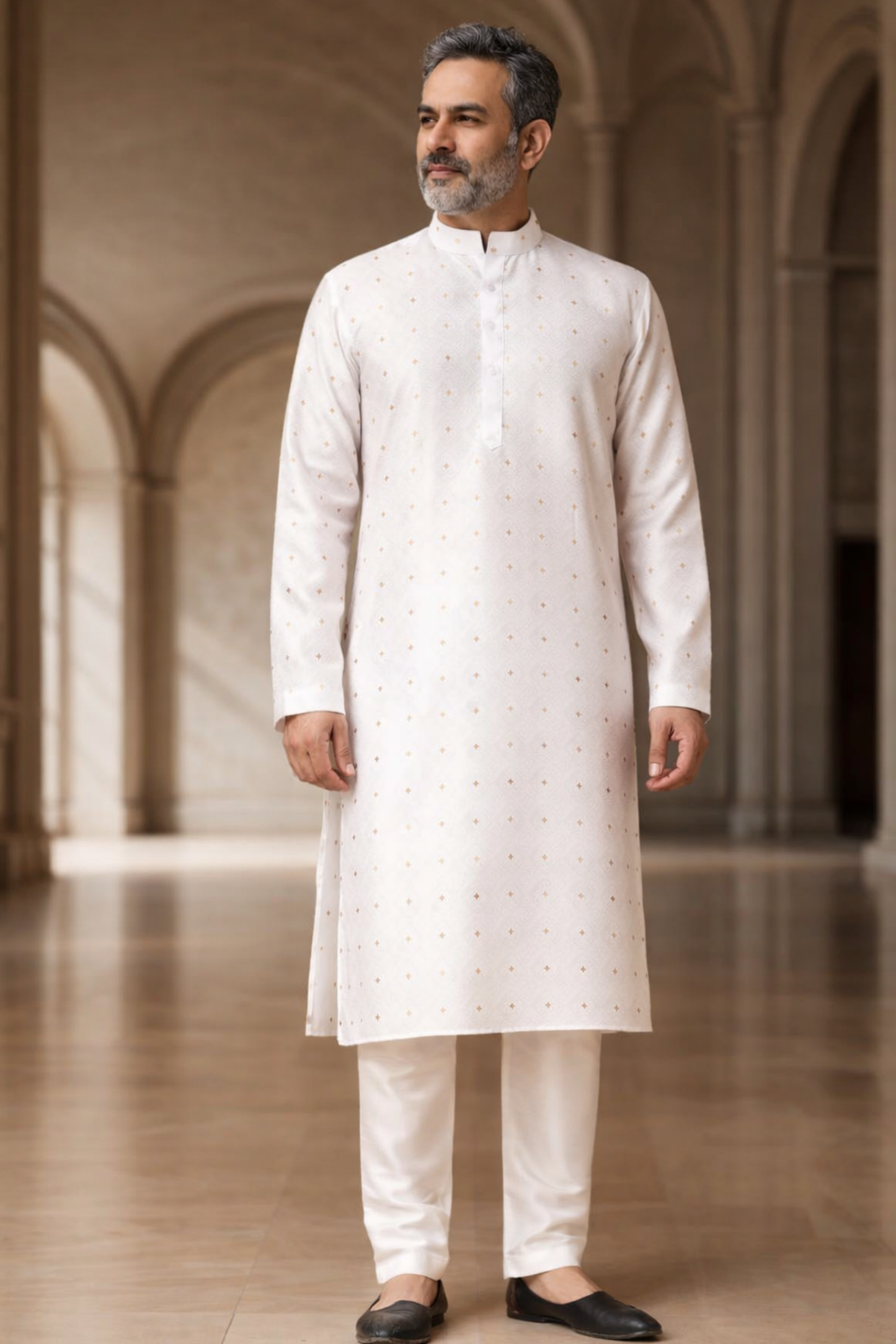 Opulent Jacquard Woven Kurta Pajama