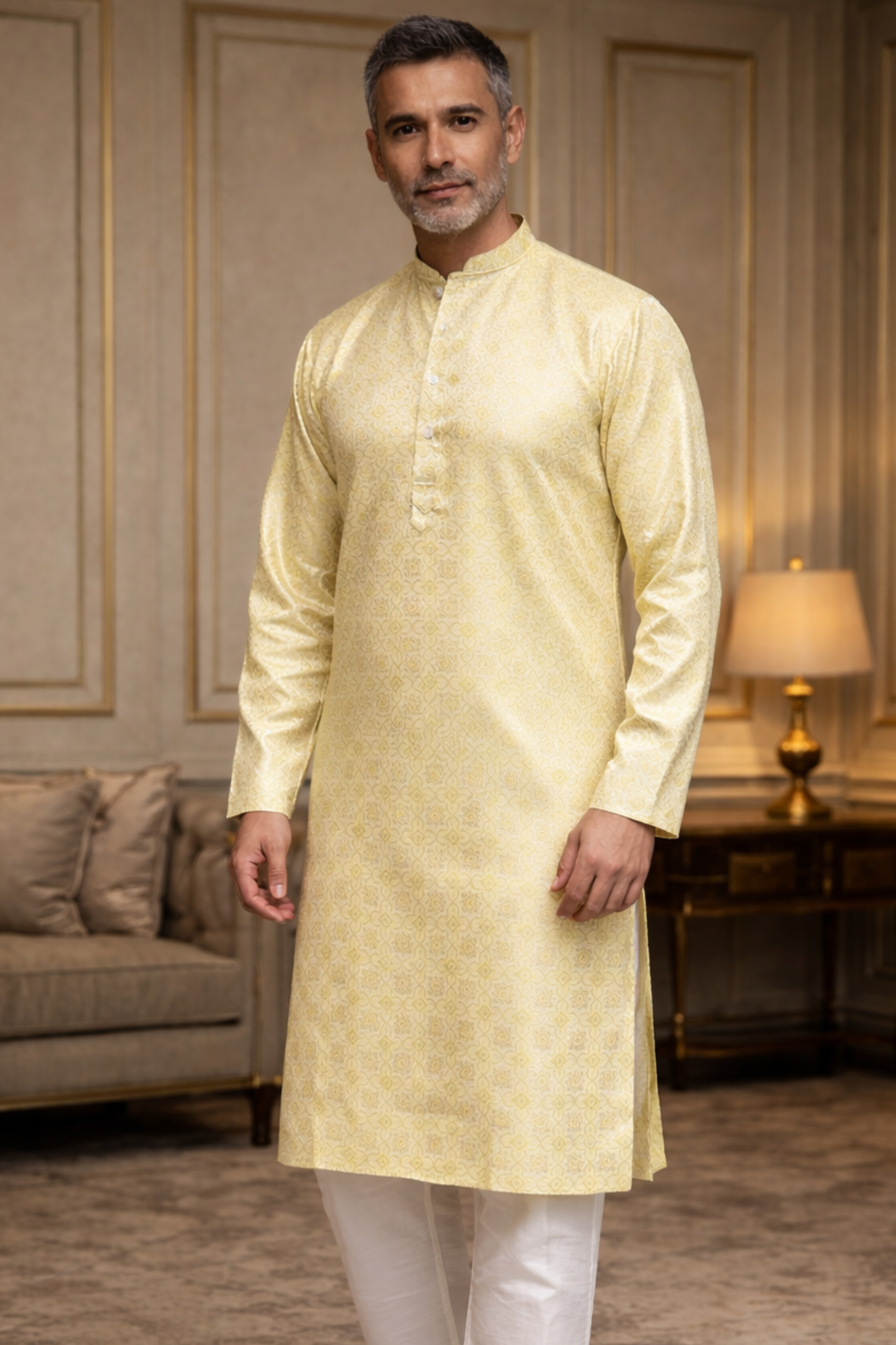 Festive Threads Brocade Kurta Pajama