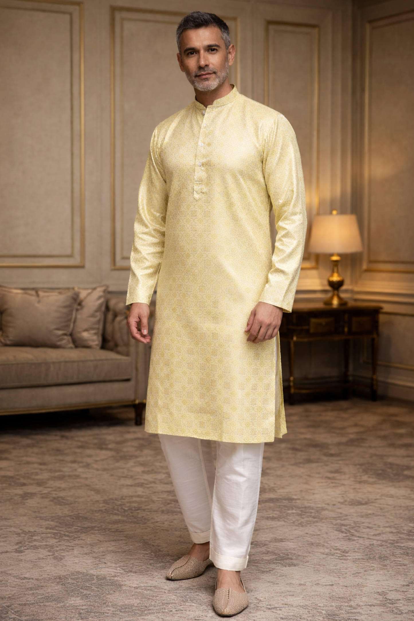 Festive Threads Brocade Kurta Pajama