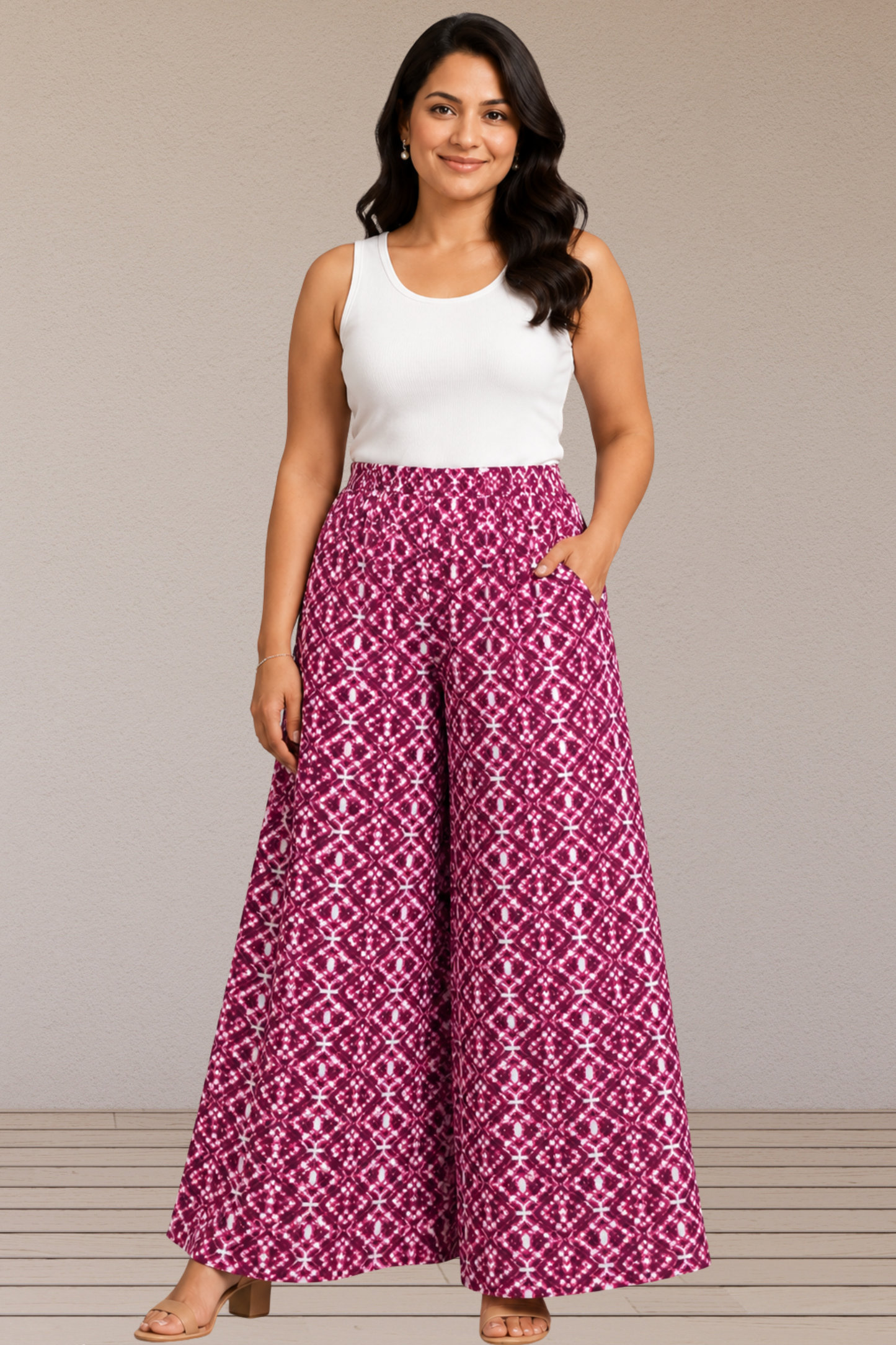 Fiery Fuchsia Rayon Lounge Pants