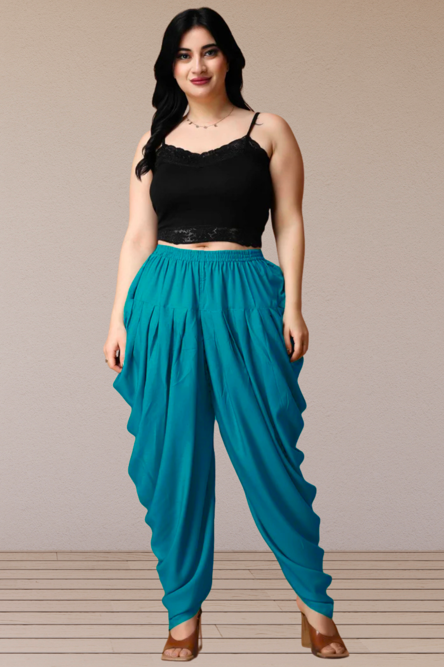 Firozi Belted Dhoti Salwar