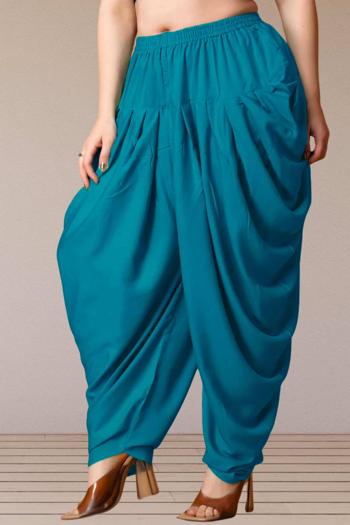 Firozi Belted Dhoti Salwar