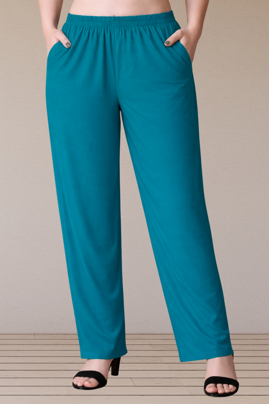 Firozi Blue Rayon Kurti Pant