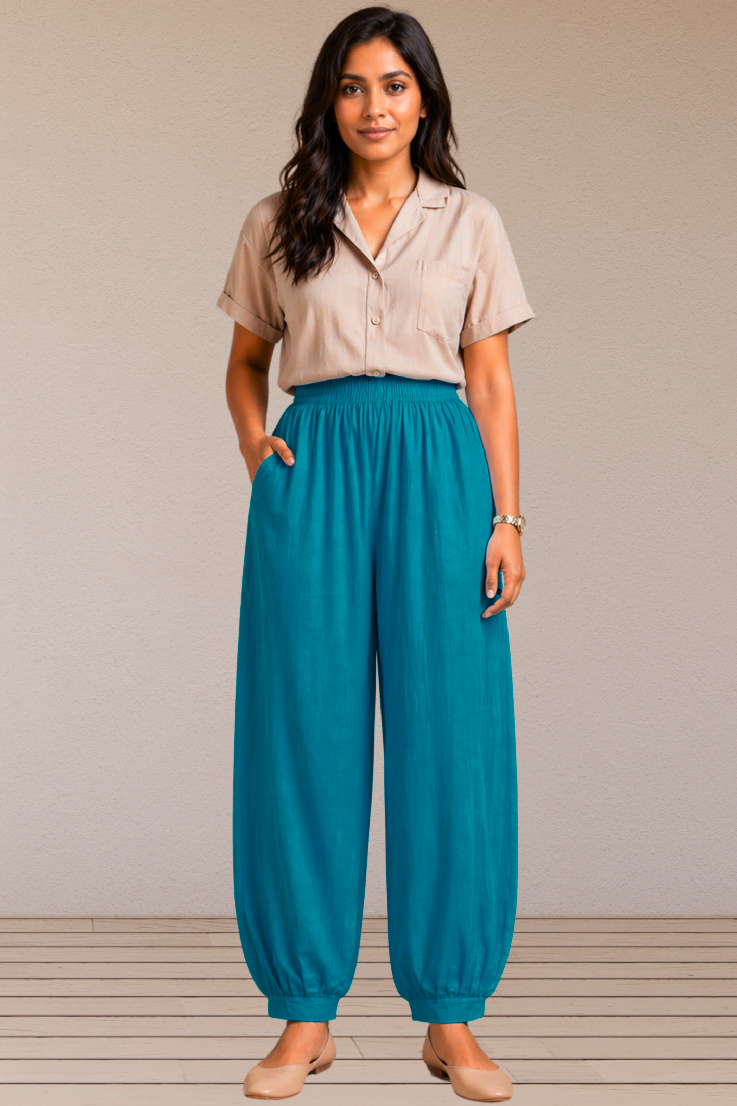 Firozi Cotton Afghani Pants