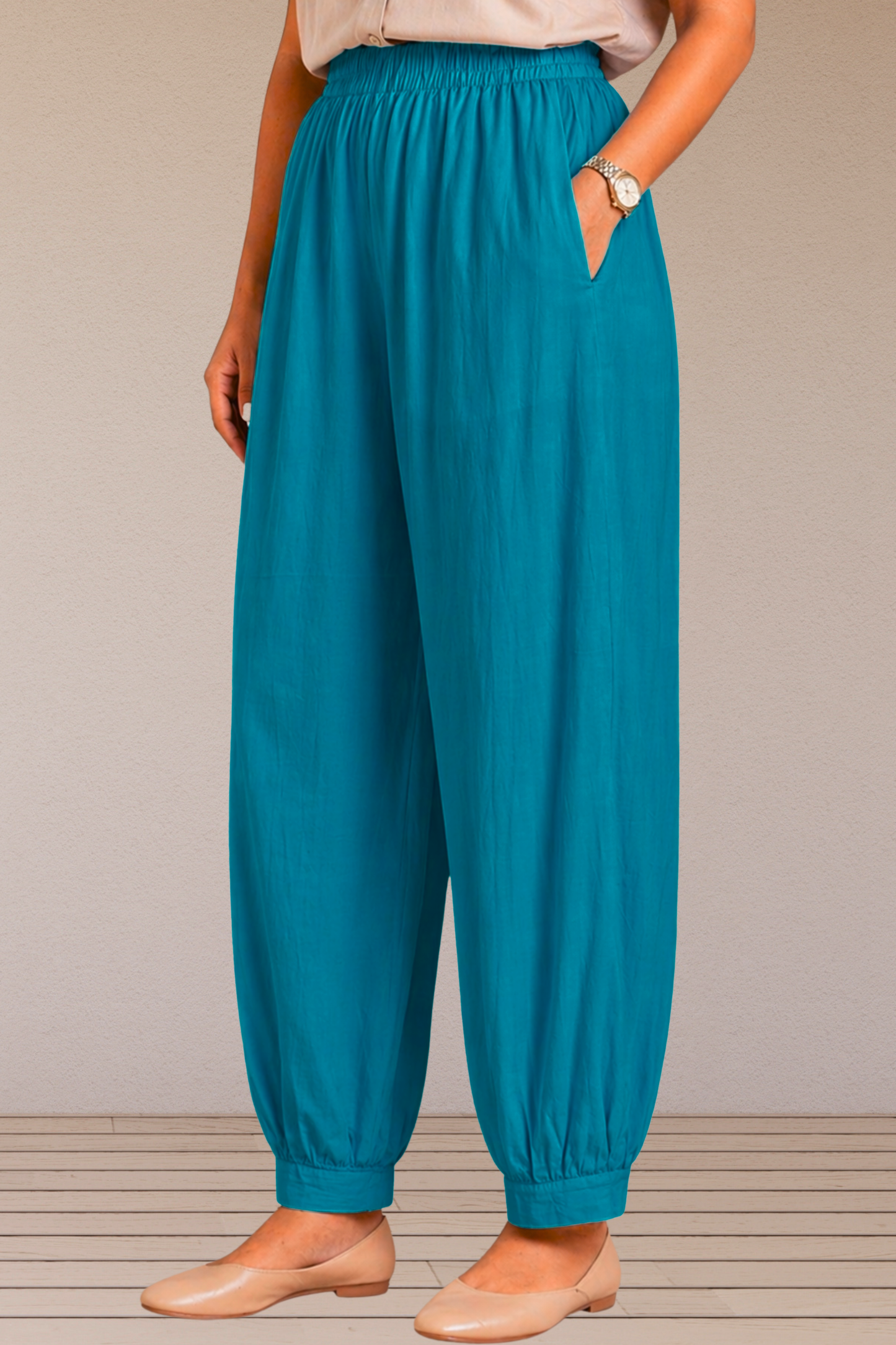Firozi Cotton Afghani Pants