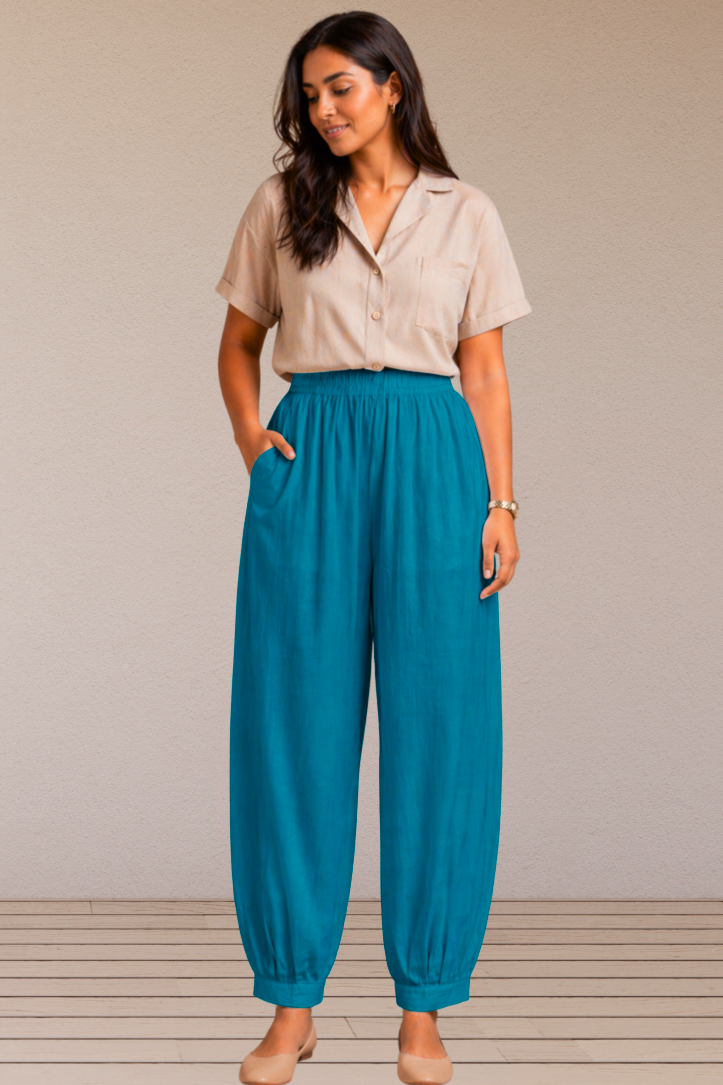 Firozi Cotton Afghani Pants
