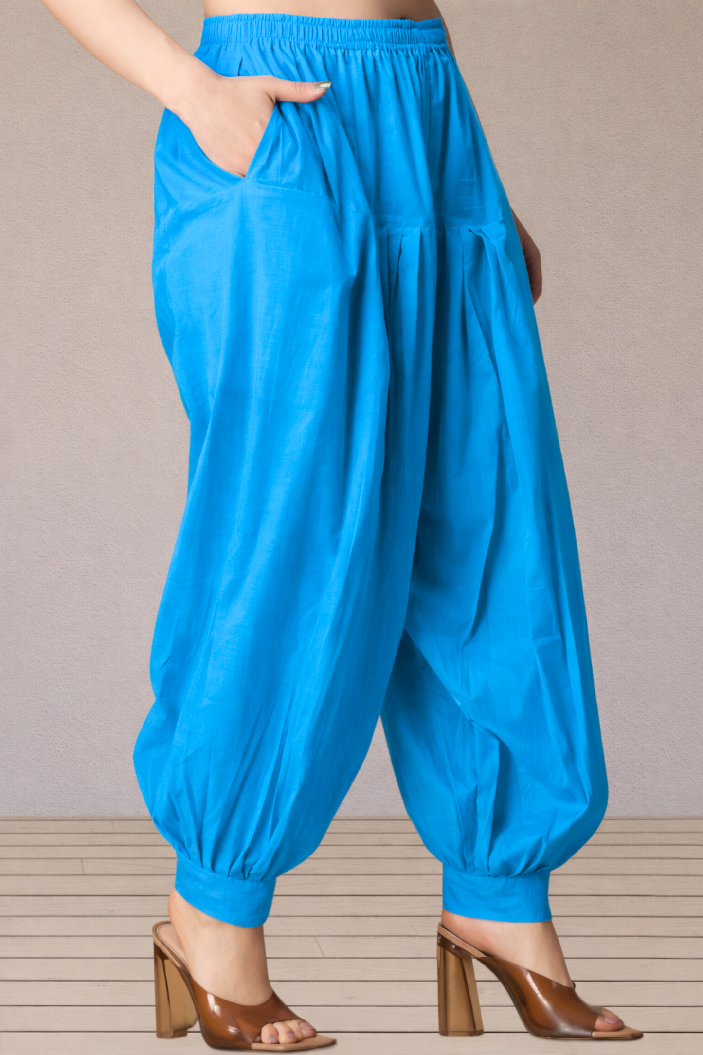 Firozi Cotton Afghani Salwar