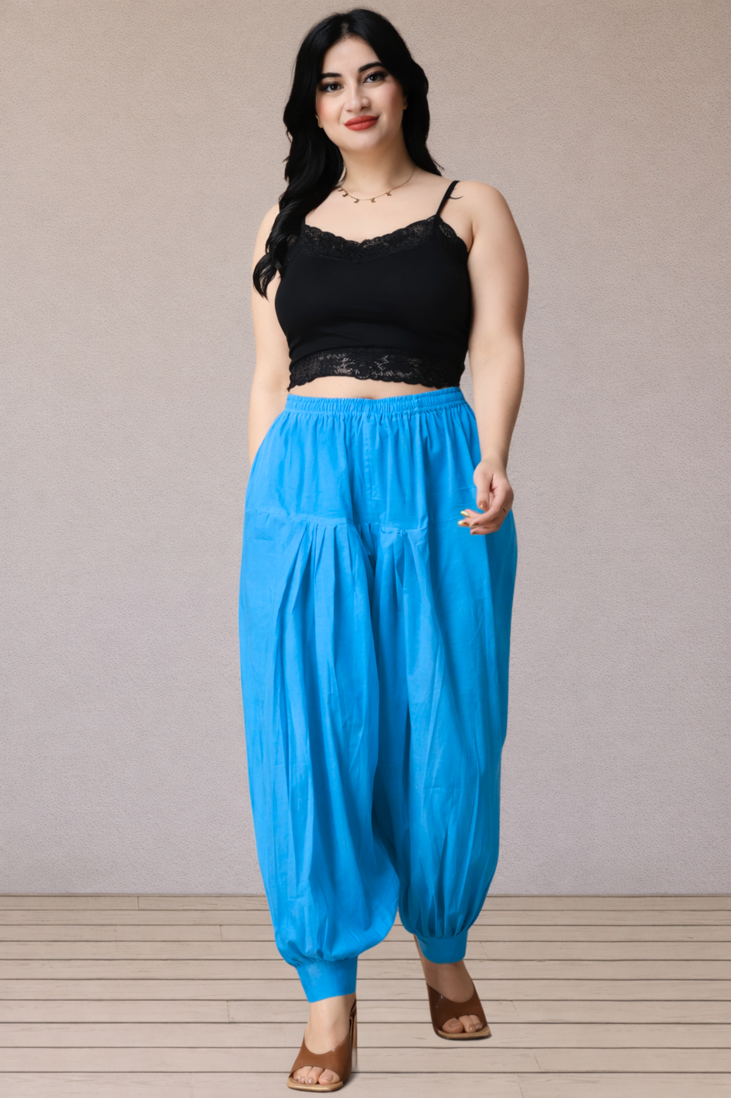 Firozi Cotton Afghani Salwar