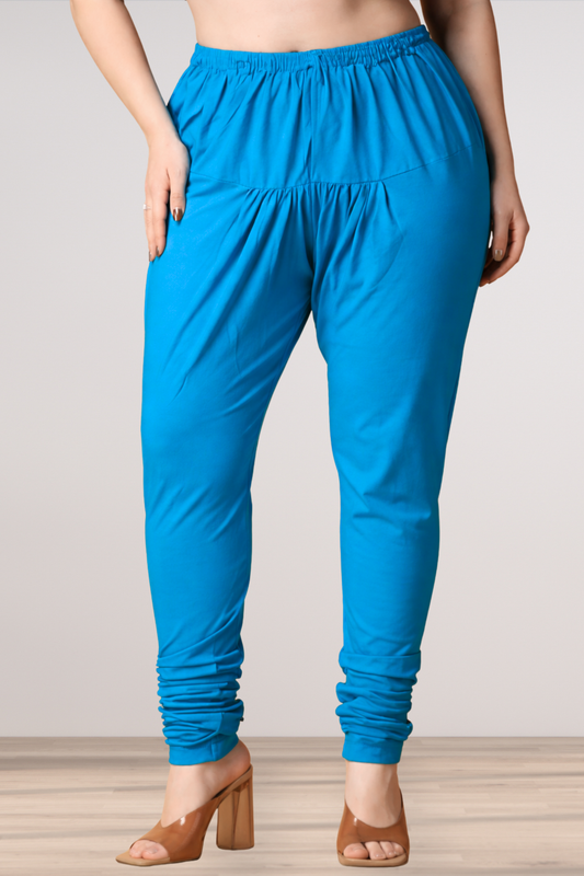 Firozi Cotton Churidar Pants