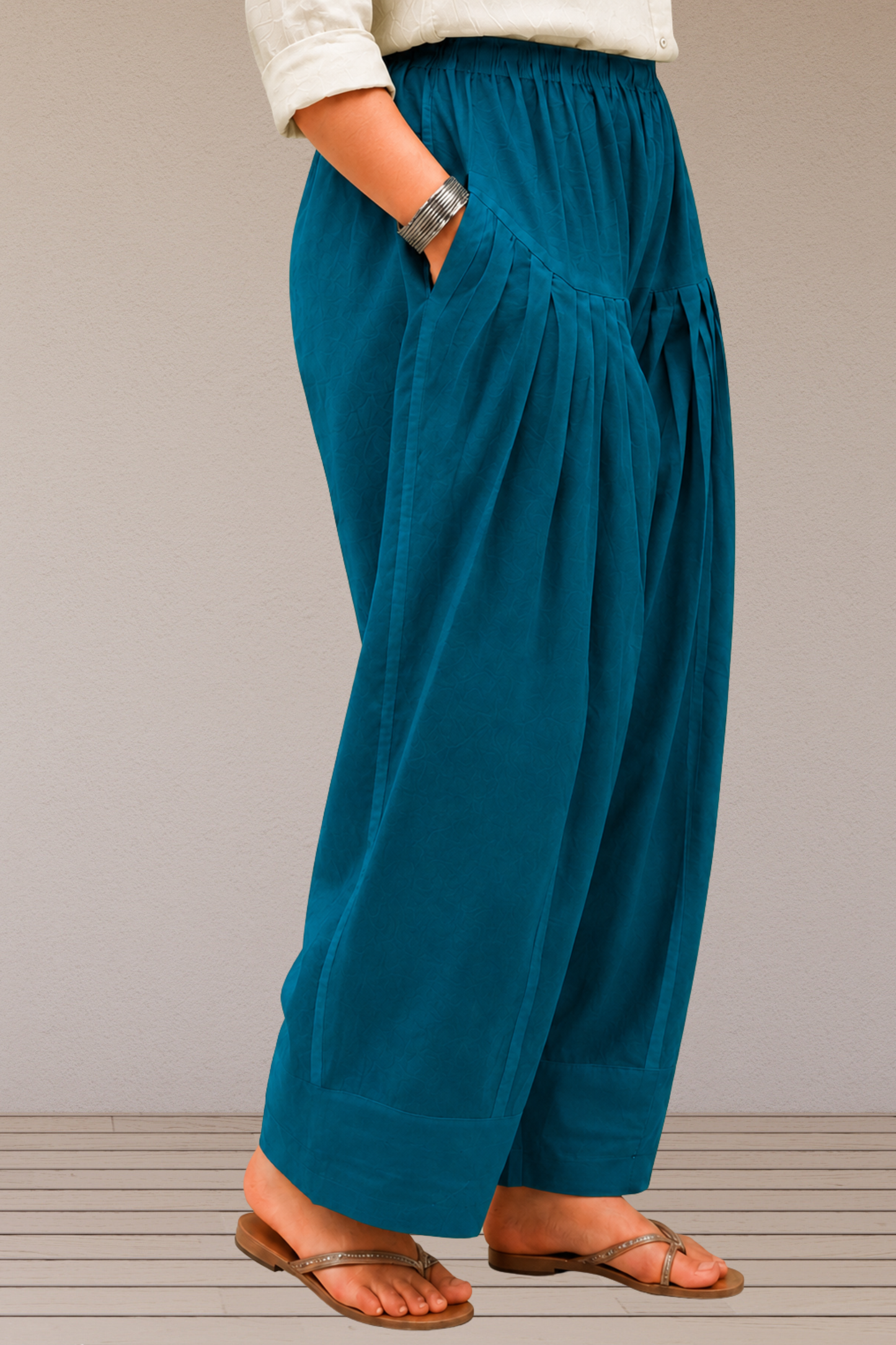 Firozi Cotton Farshi Salwar