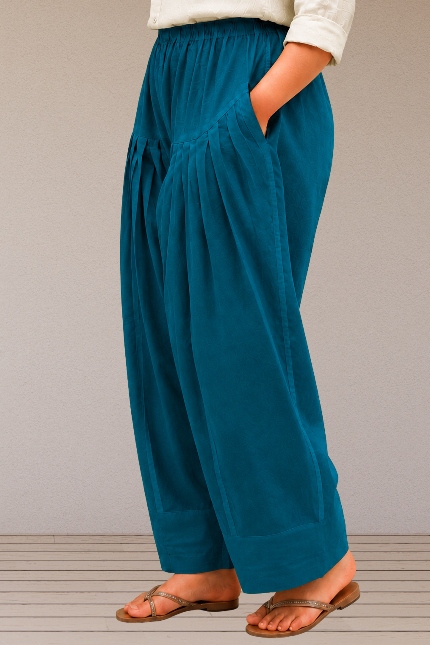 Firozi Cotton Farshi Salwar