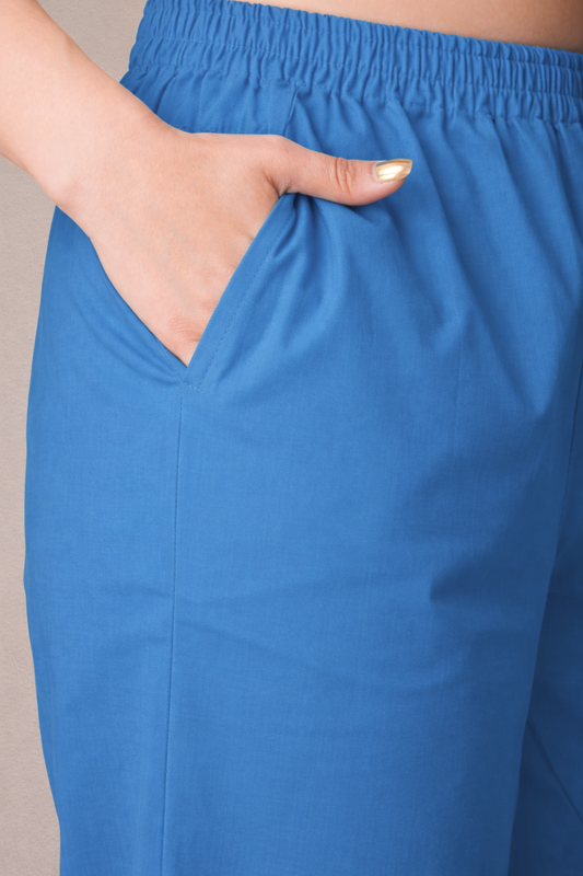 Firozi Cotton Kurti Pant