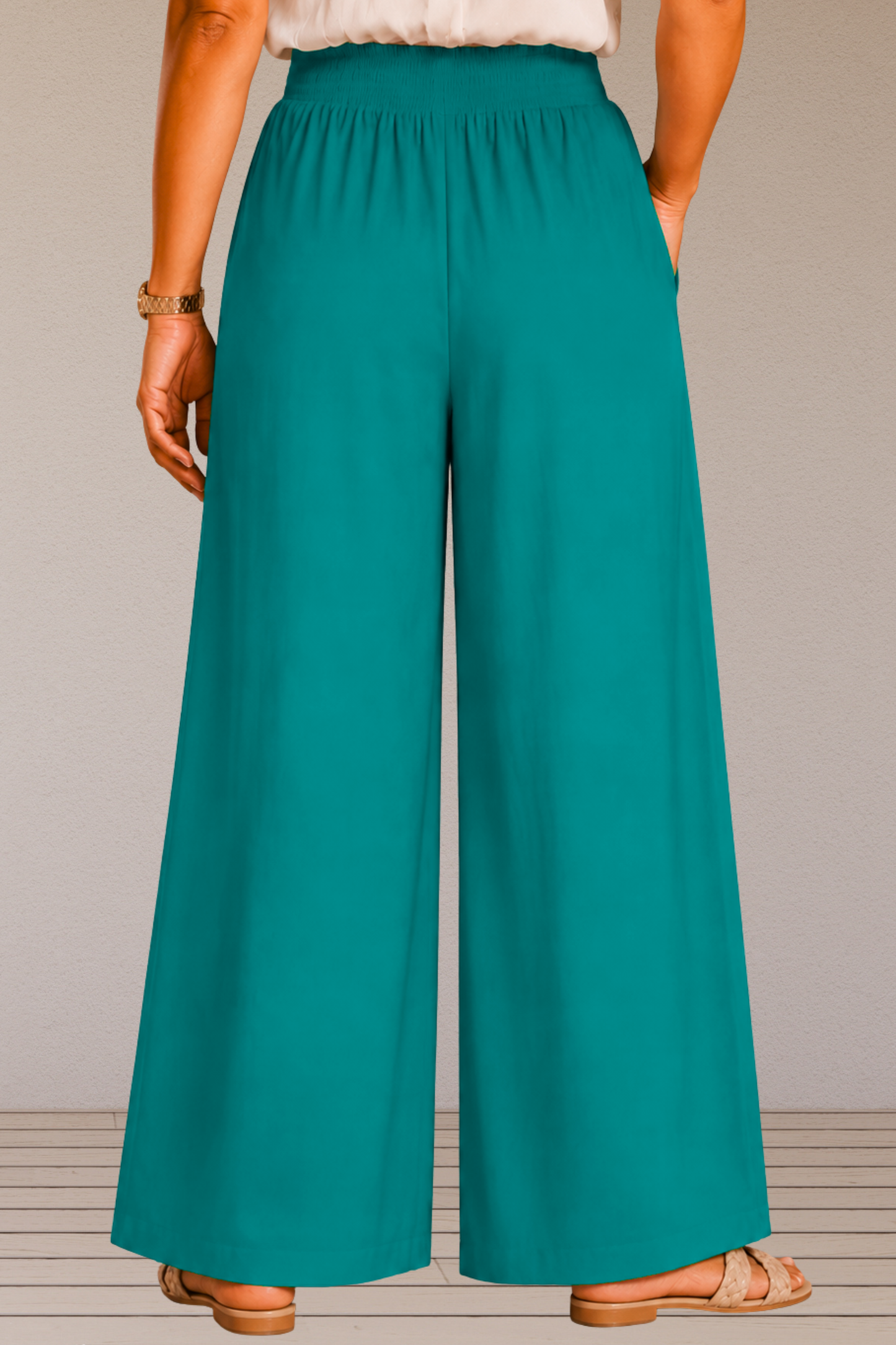Firozi Flared Palazzo Pant