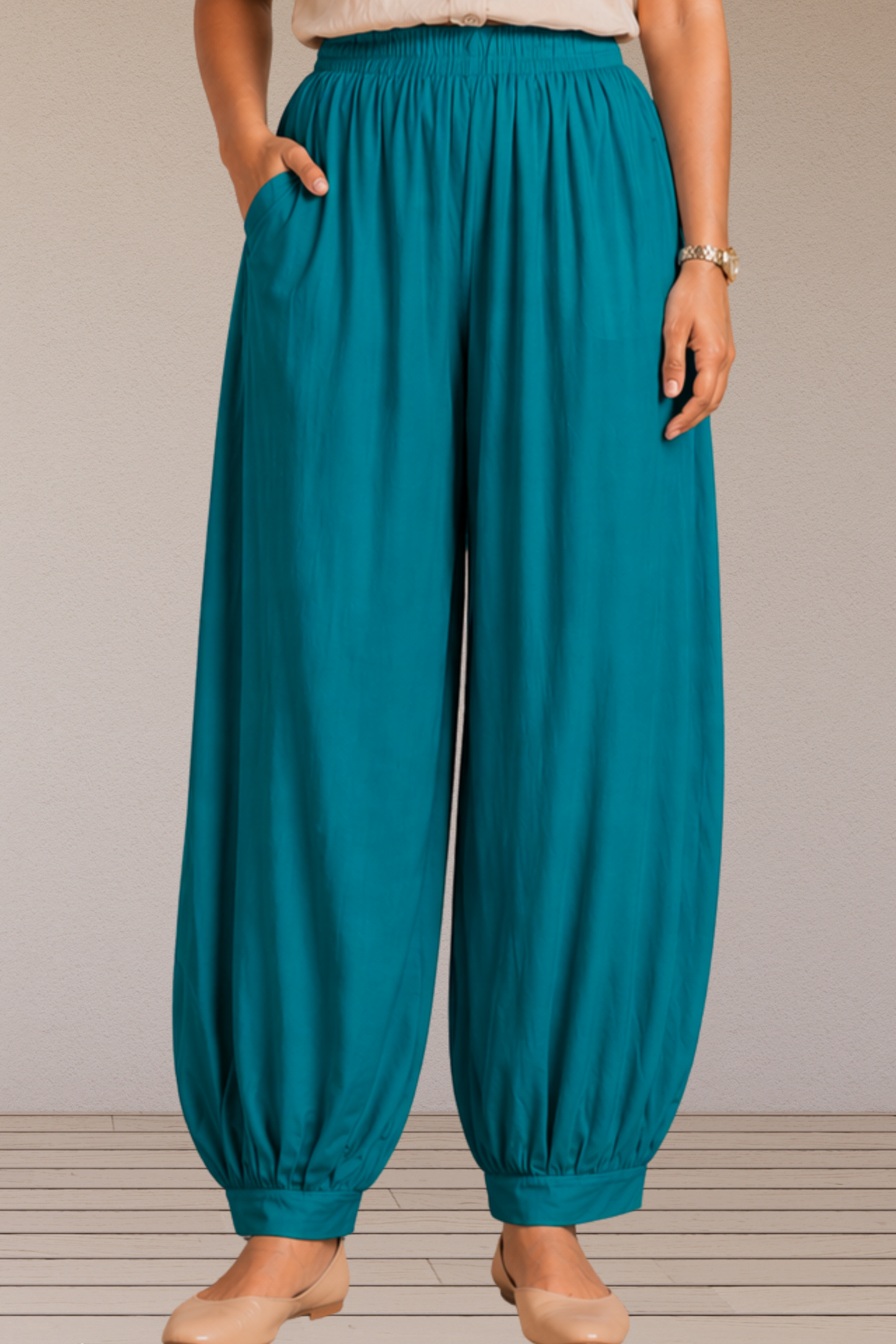 Firozi Rayon Afghani Pants