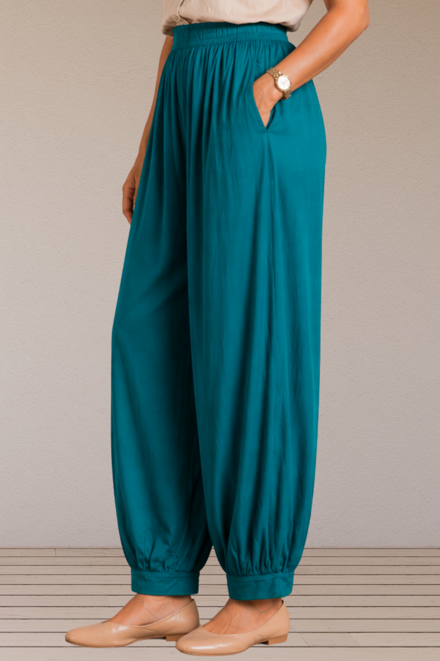 Firozi Rayon Afghani Pants