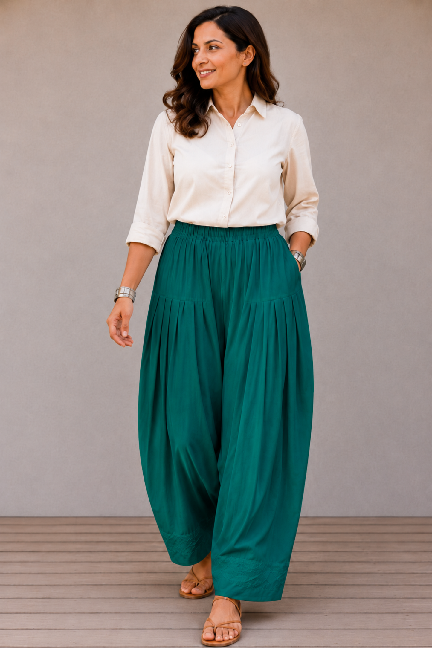 Firozi Rayon Farshi Salwar