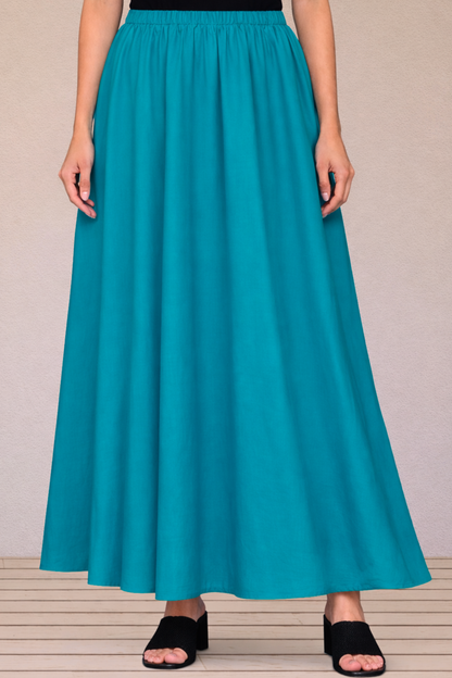 Firozi Rayon Long Skirt
