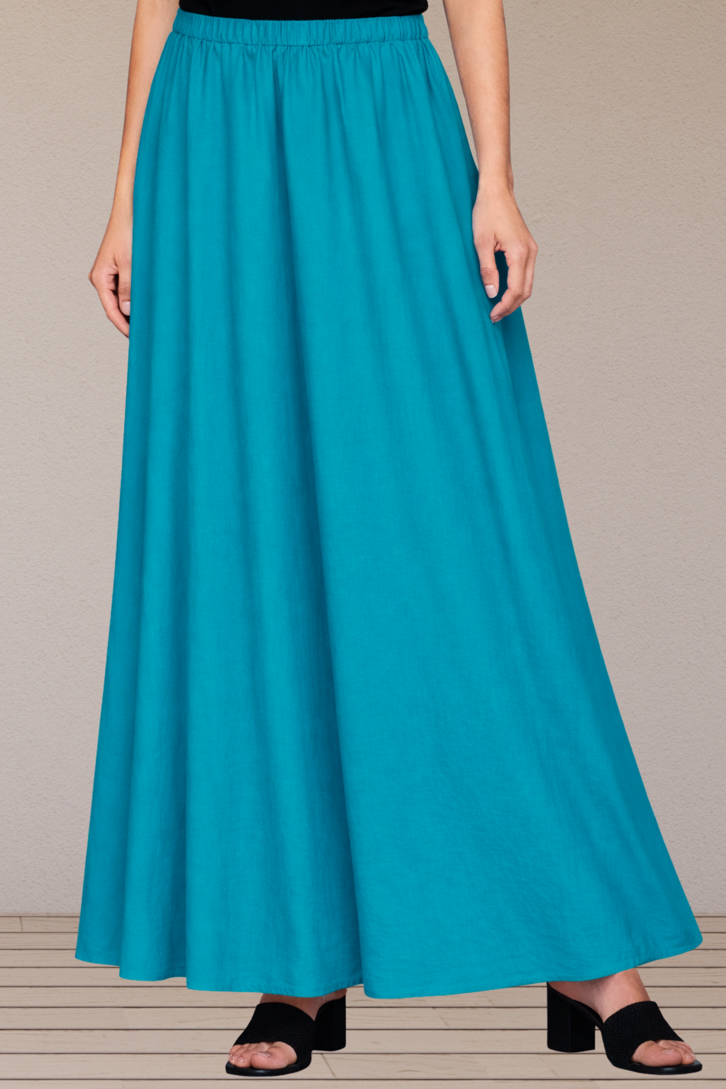 Firozi Rayon Long Skirt