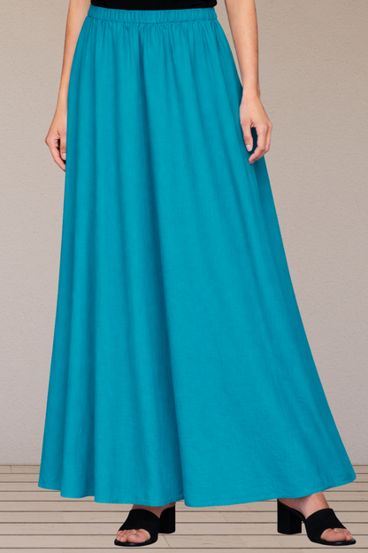 Firozi Rayon Long Skirt