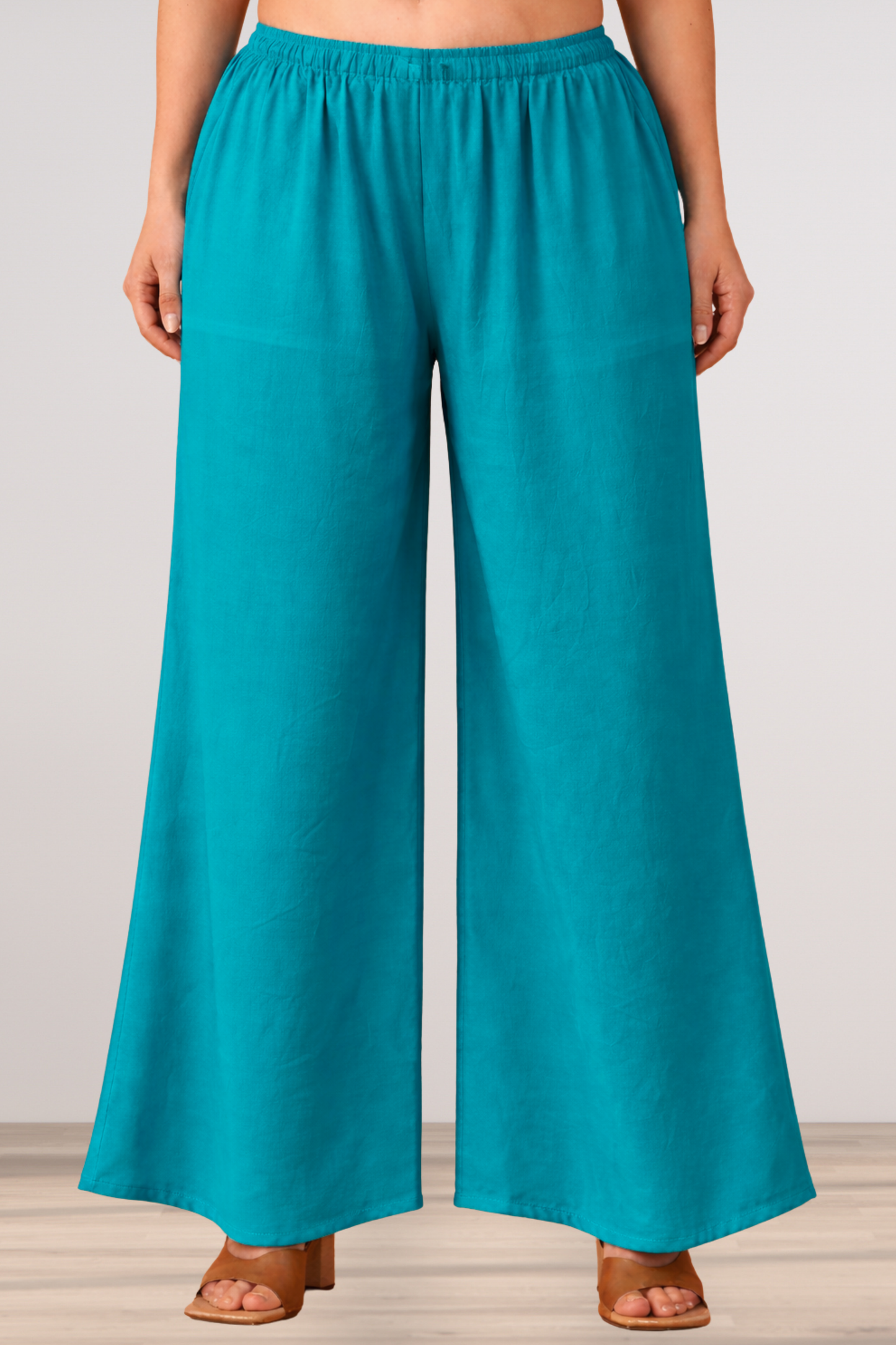 Firozi Rayon Loose Palazzo