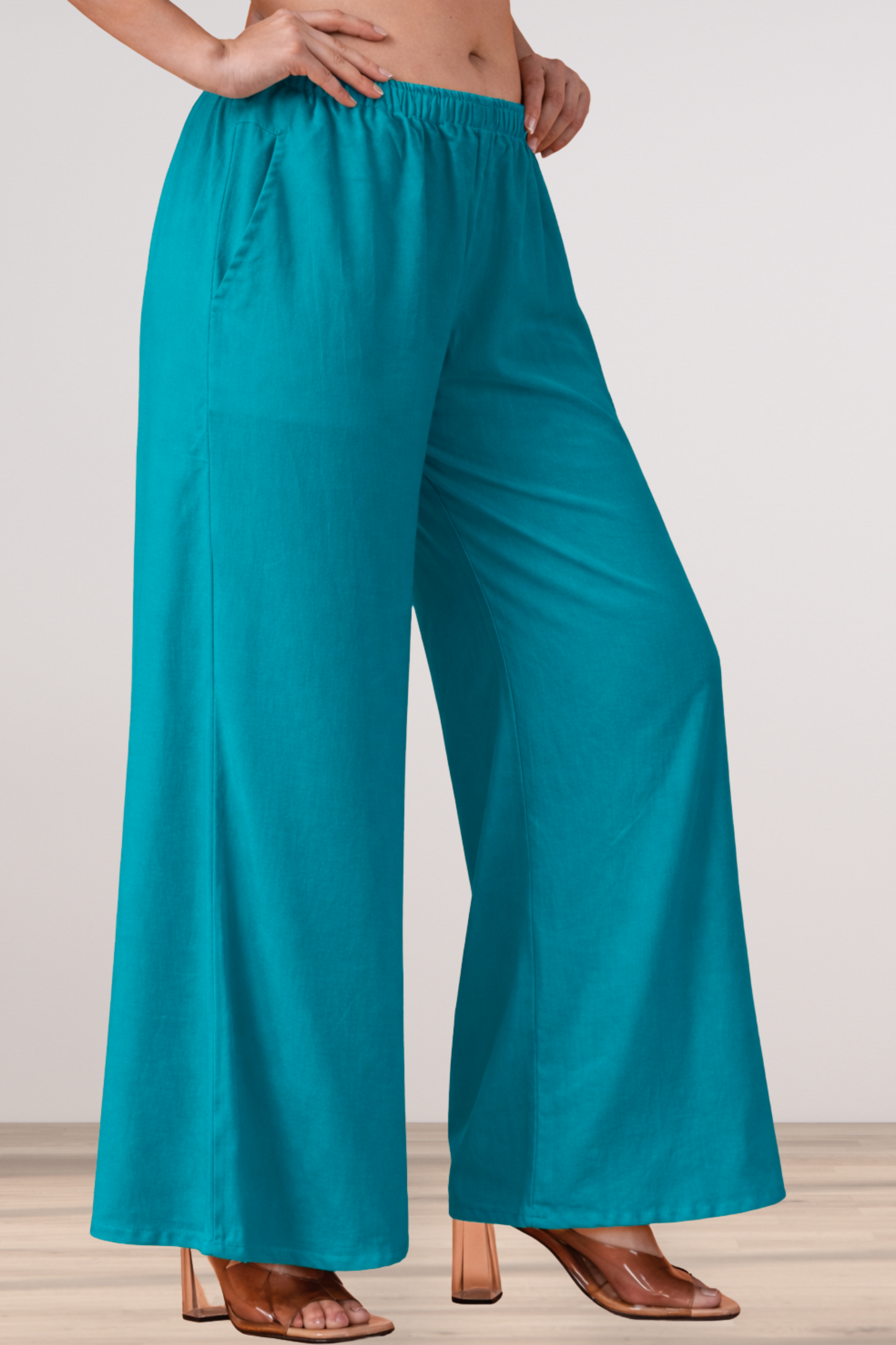 Firozi Rayon Loose Palazzo