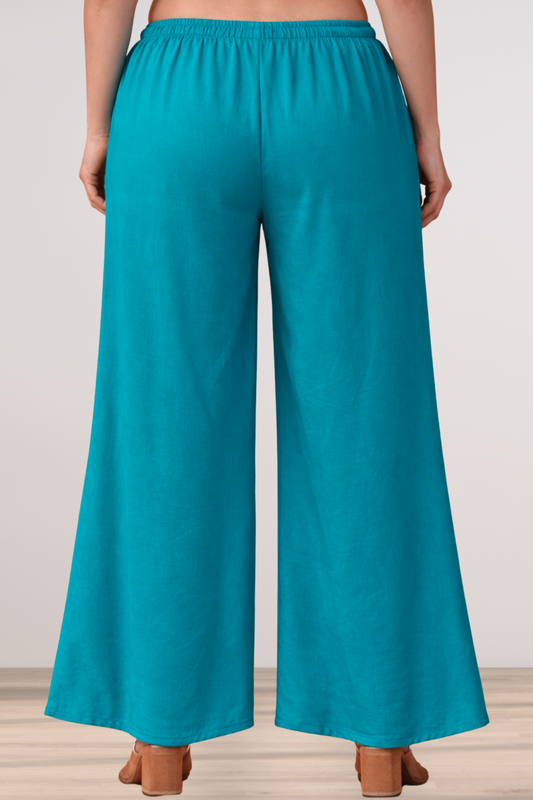 Firozi Rayon Loose Palazzo
