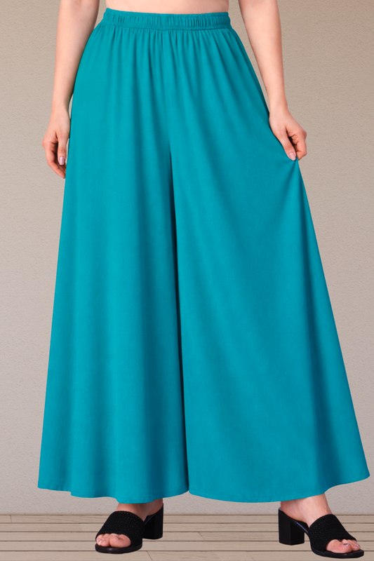 Firozi Rayon Skirt Palazzo