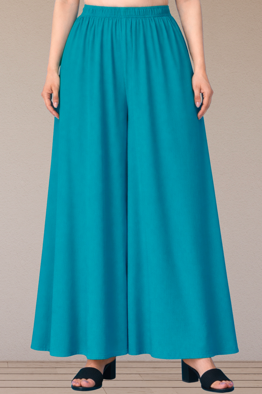Firozi Rayon Skirt Palazzo