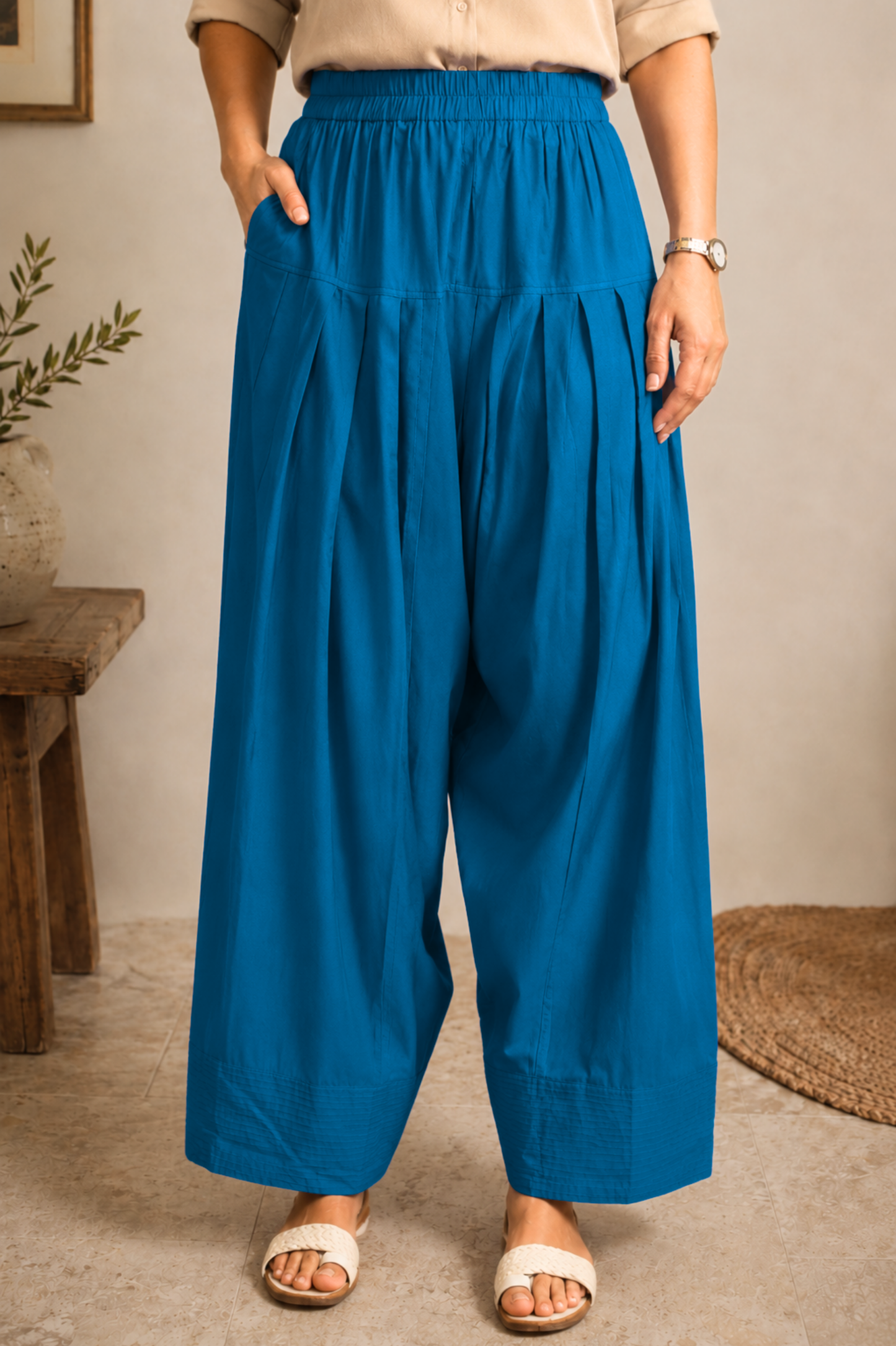 Firozi Cotton Farshi Salwar