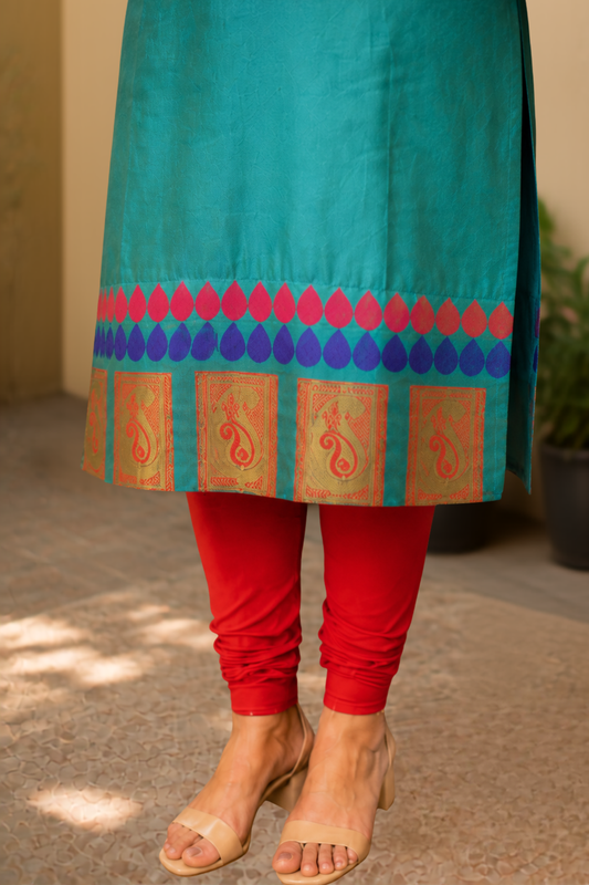 Firozi Radiance Churidar Suit Set