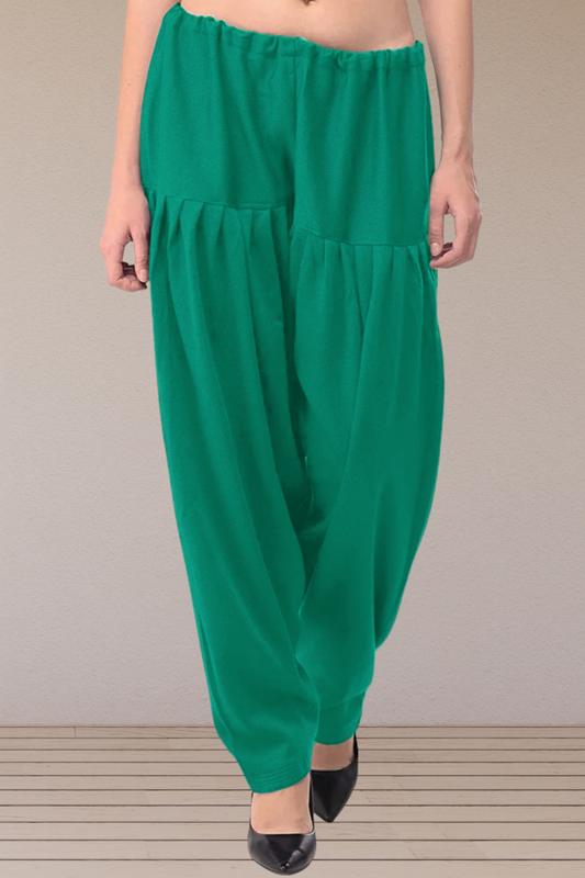 Aquamarine Woollen Cashmilon Salwar