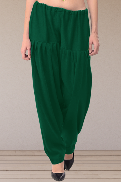 Bottle Green Woollen Cashmilon Salwar