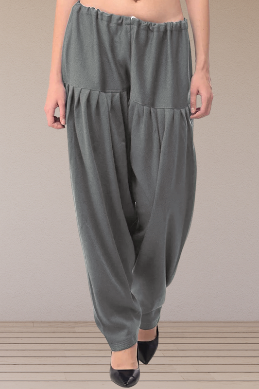 Grey Woollen Cashmilon Salwar