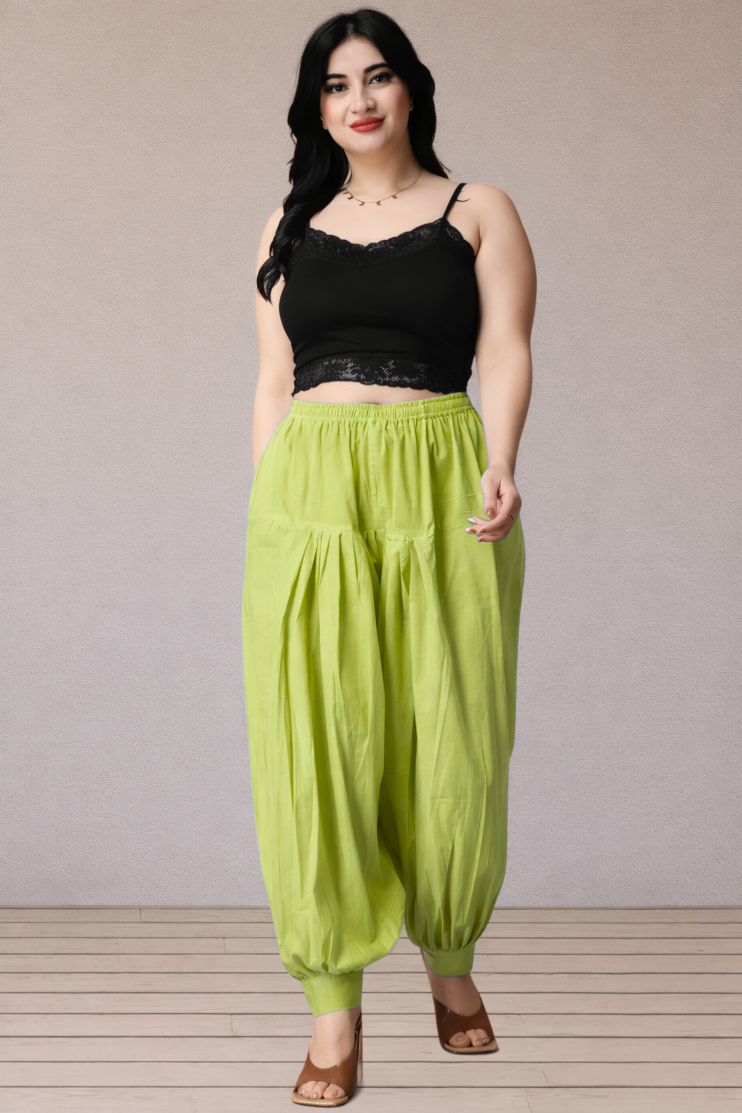 Fluorescent Cotton Afghani Salwar