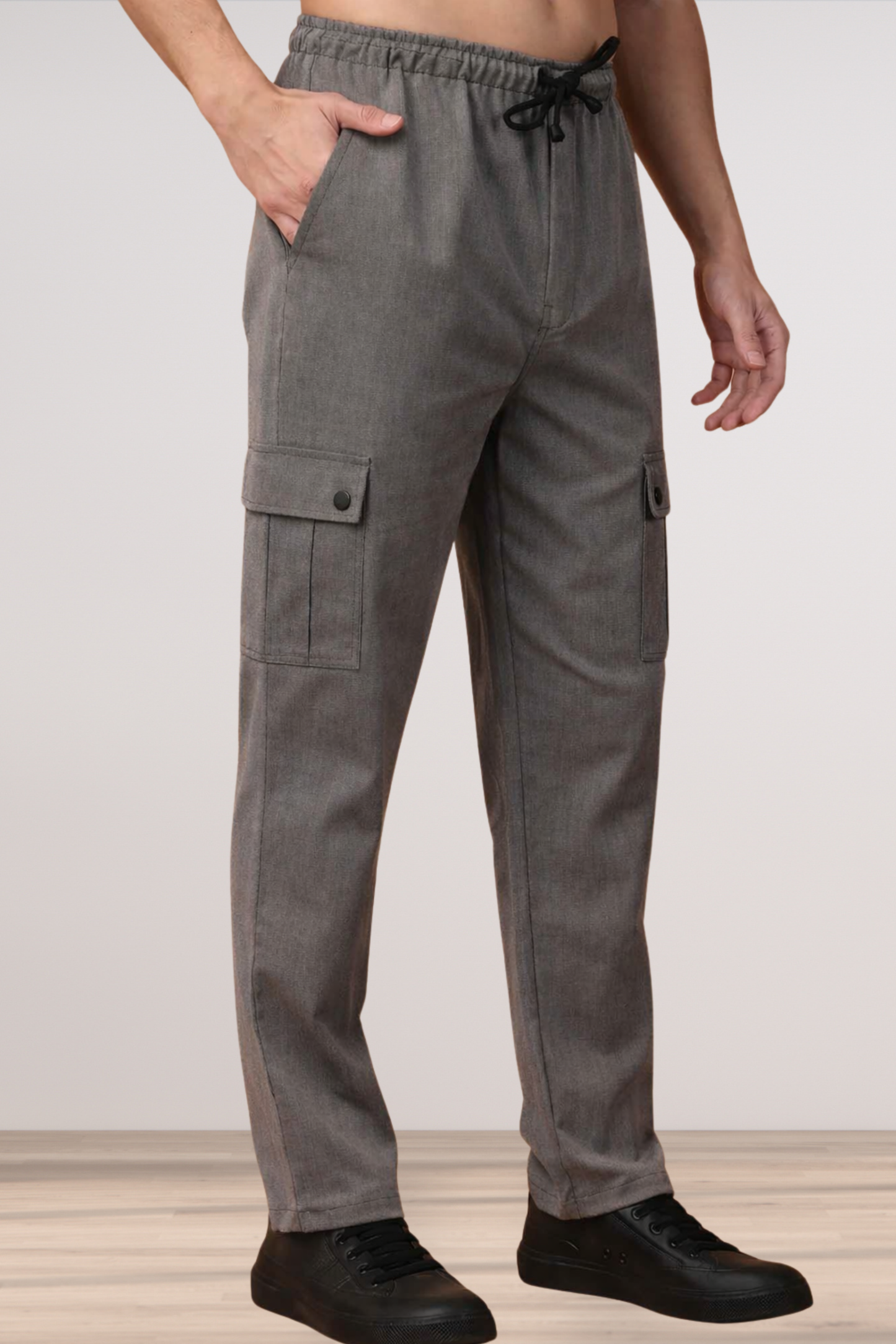Fossil Grey Everyday Cargo Pants