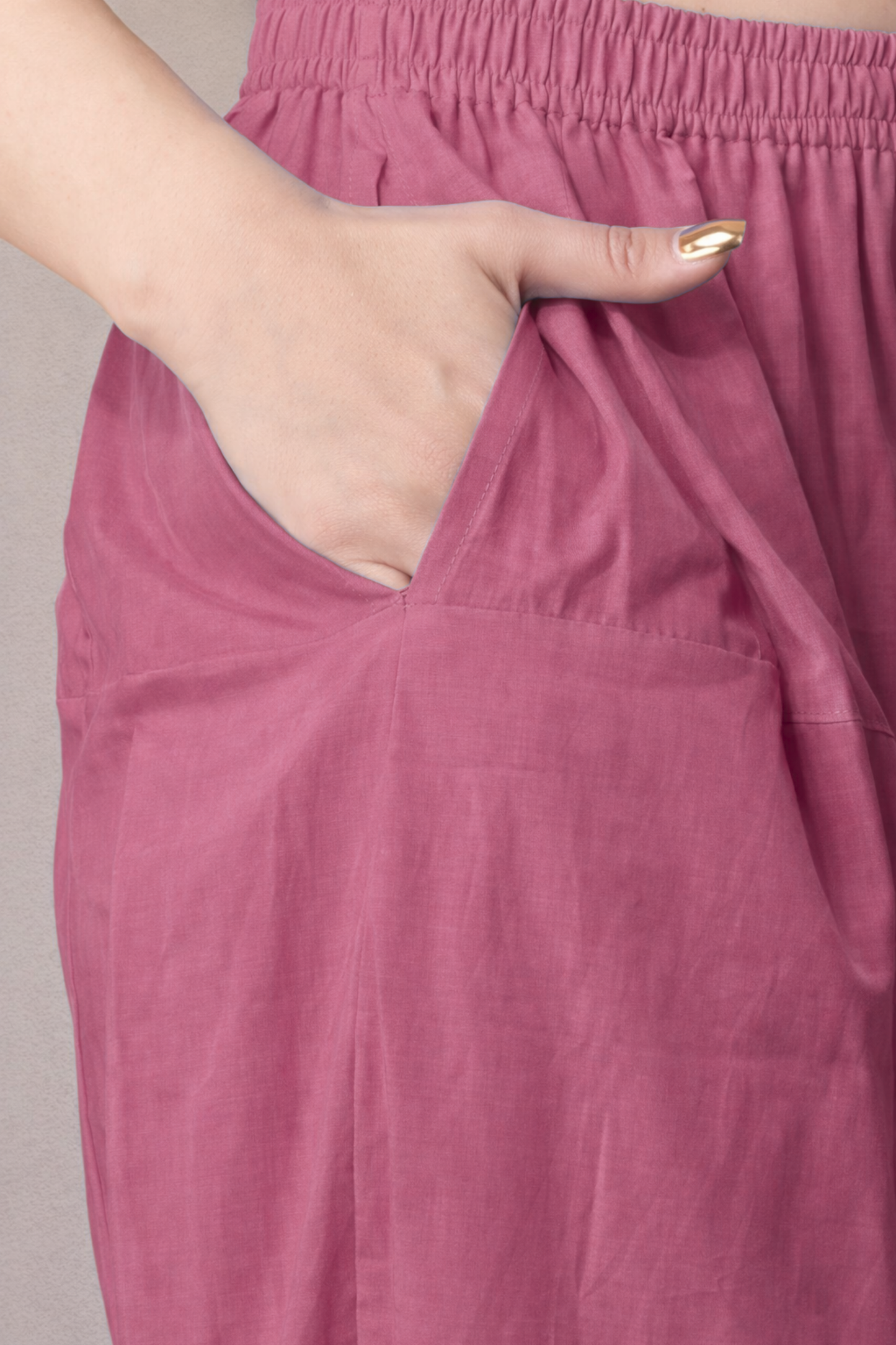 Fuchsia Pink Cotton Afghani Salwar